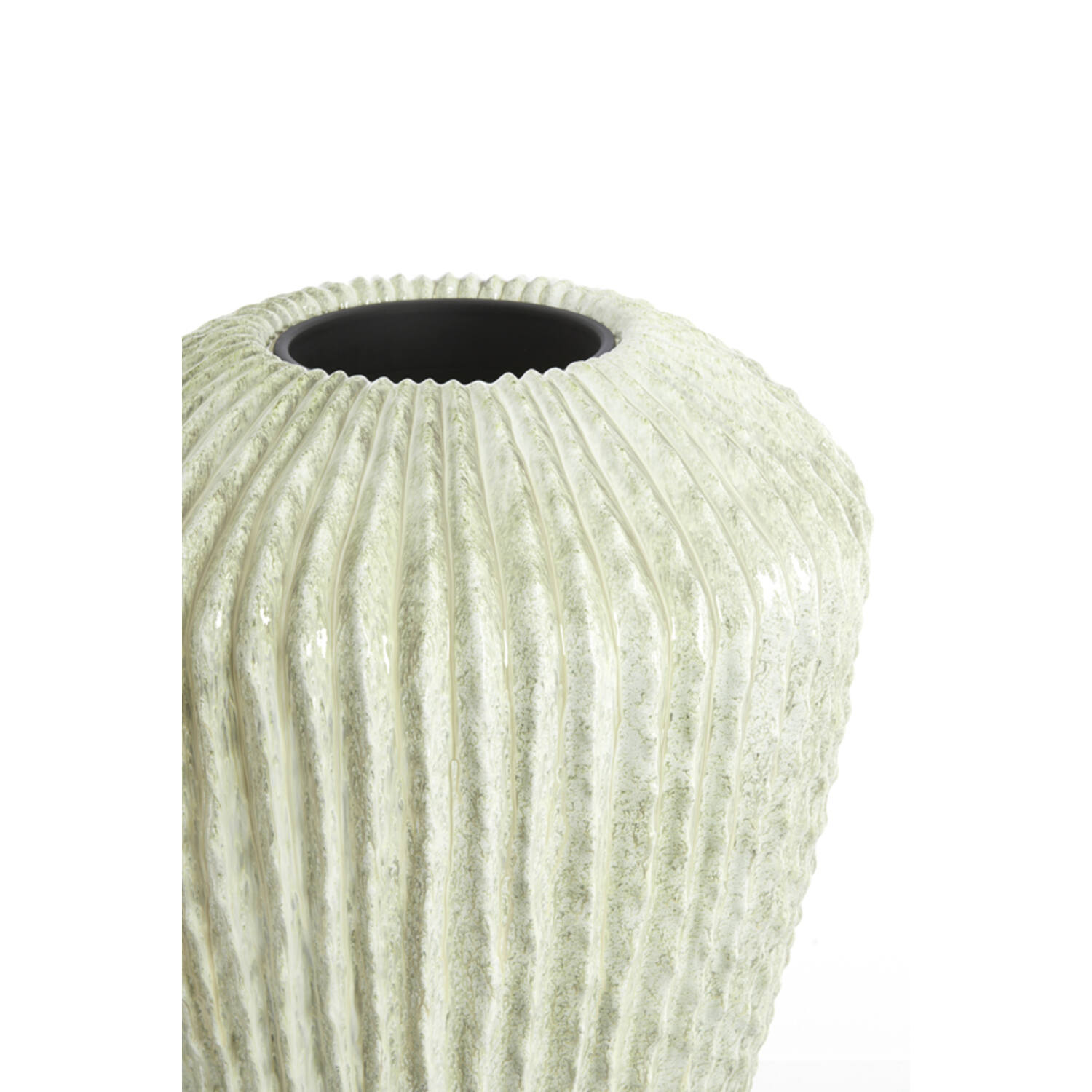 Vaas deco Ø66x88 cm CACTI glans mint groen