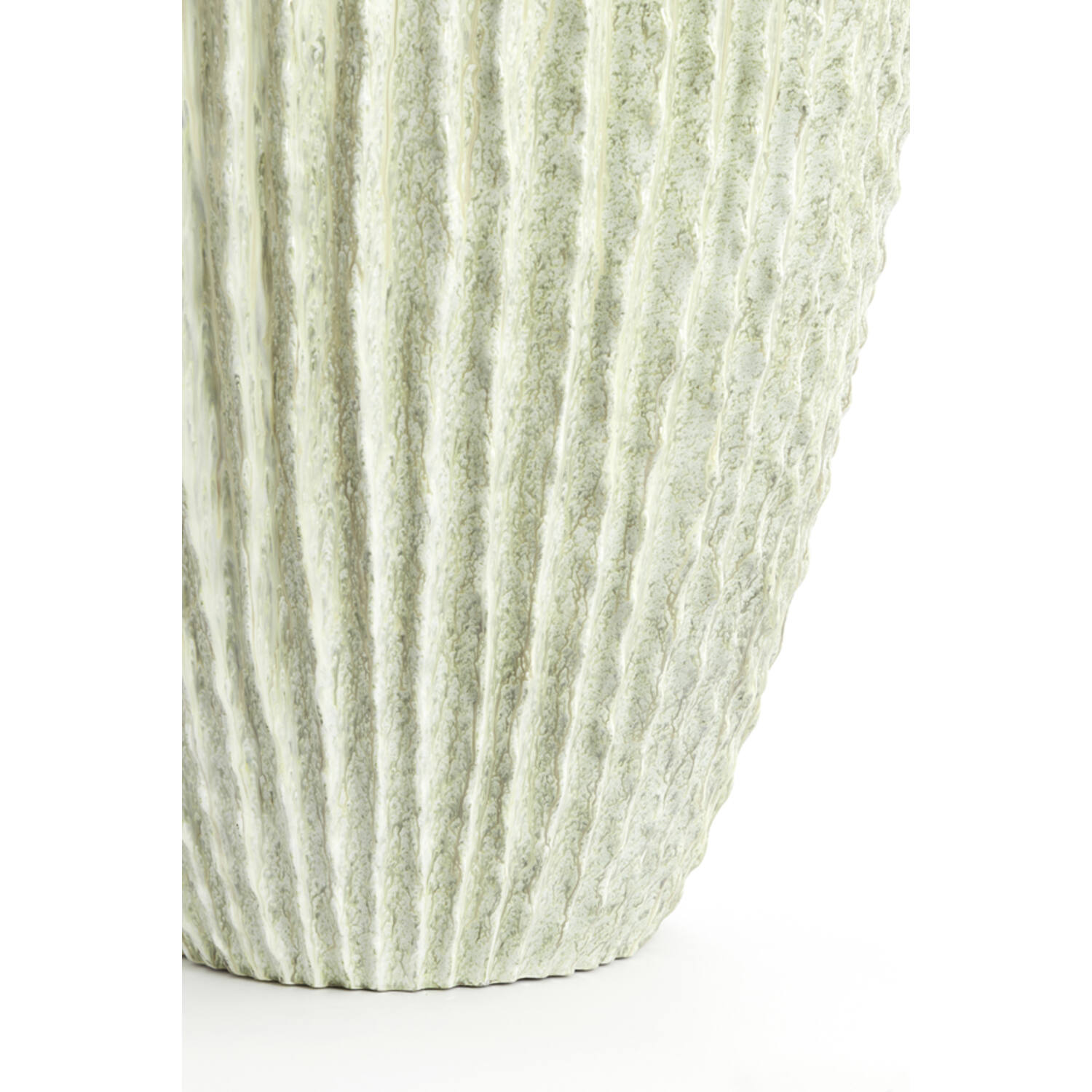 Vaas deco Ø66x88 cm CACTI glans mint groen