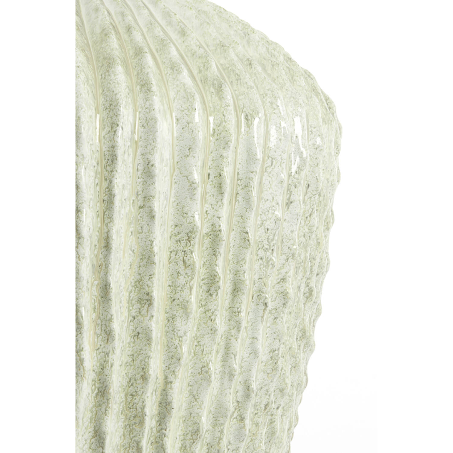 Vaas deco Ø66x88 cm CACTI glans mint groen