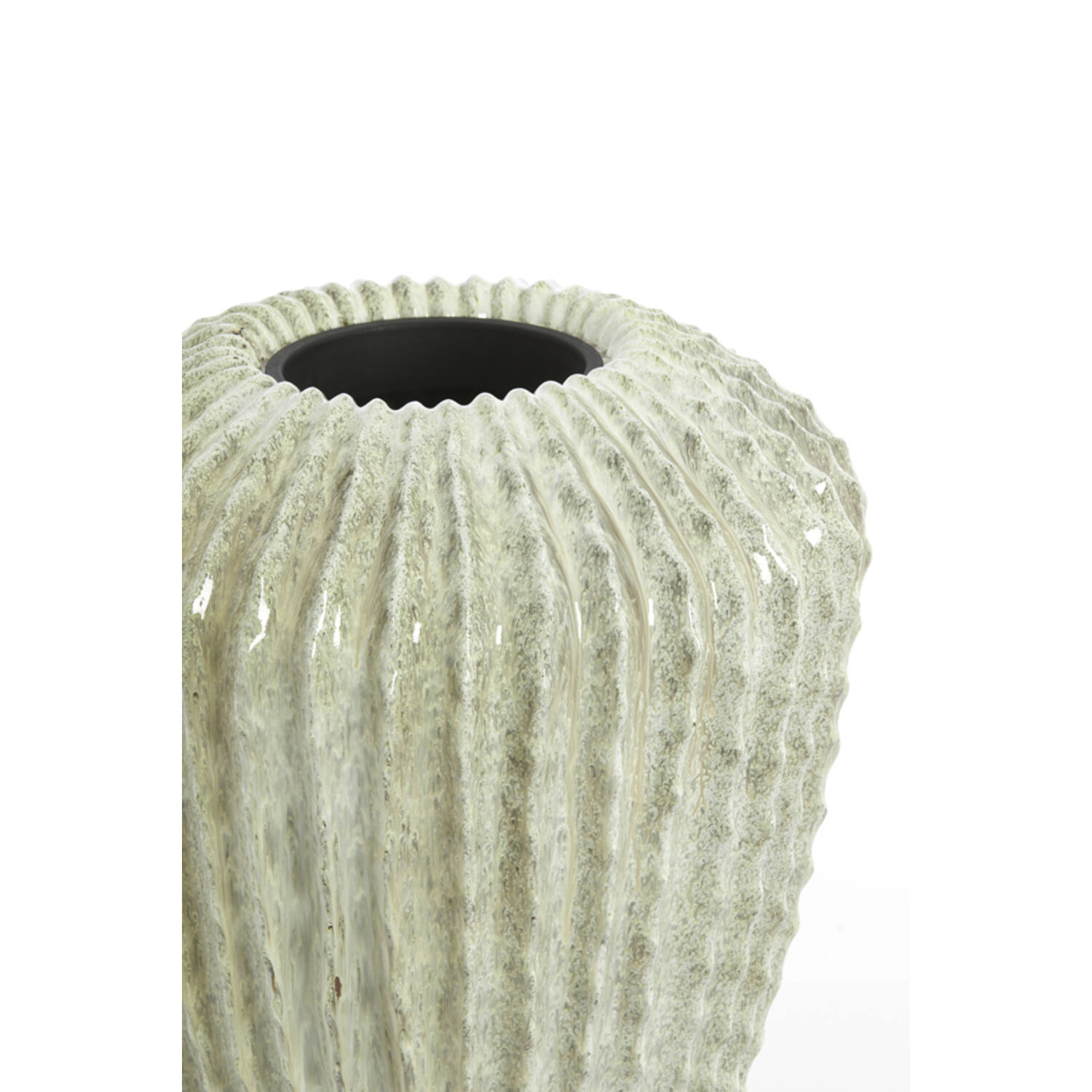 Pot deco Ø52x65 cm CACTI shiny mint green