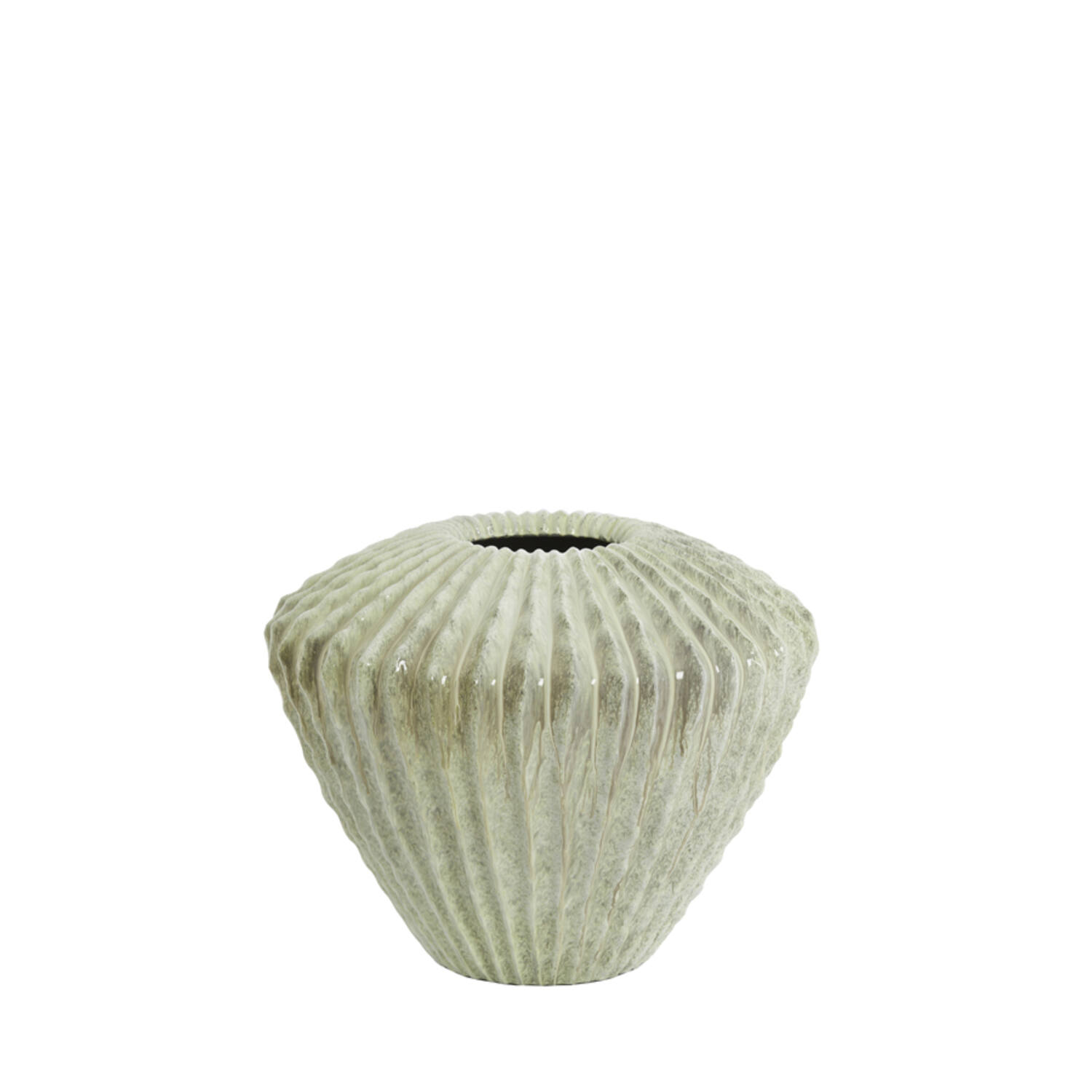 Vaas deco Ø55x45 cm CACTI glans mint groen