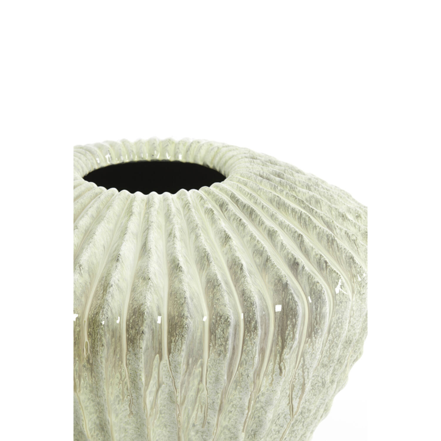 Vaas deco Ø55x45 cm CACTI glans mint groen