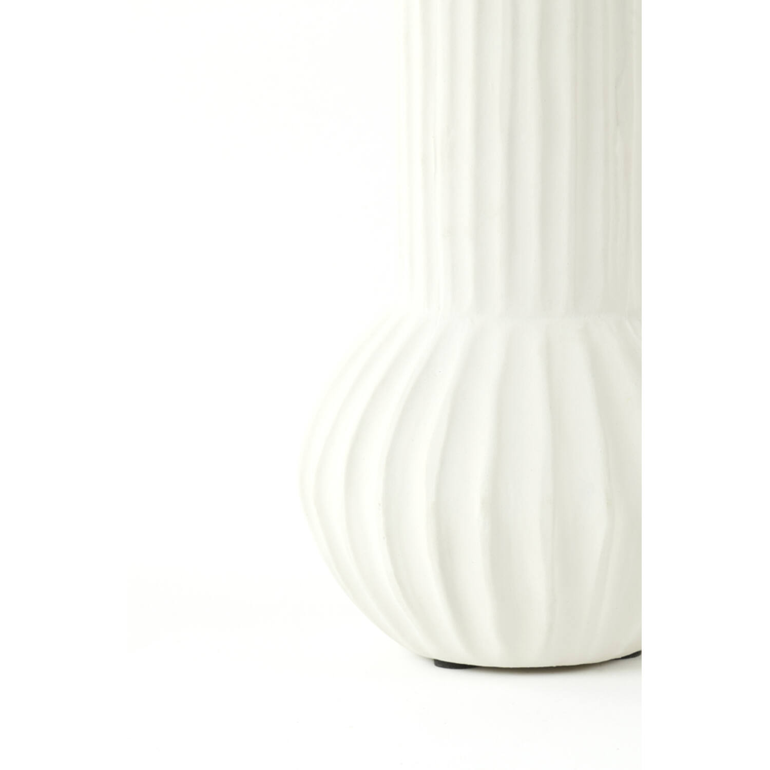 Vasija adorno Ø14x26 cm FEYO cerámica crema