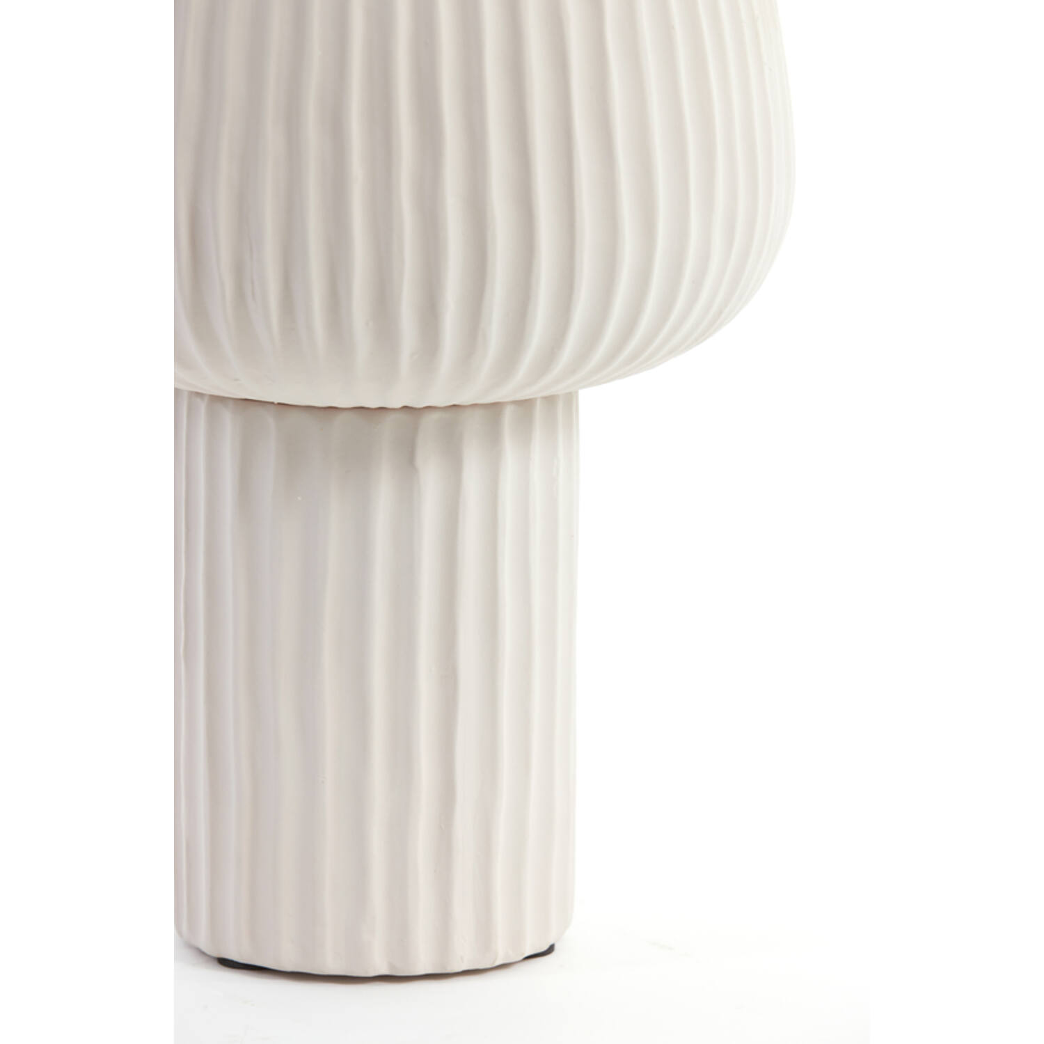 Vaas deco Ø22,5x31,5 cm FEYA keramiek crème