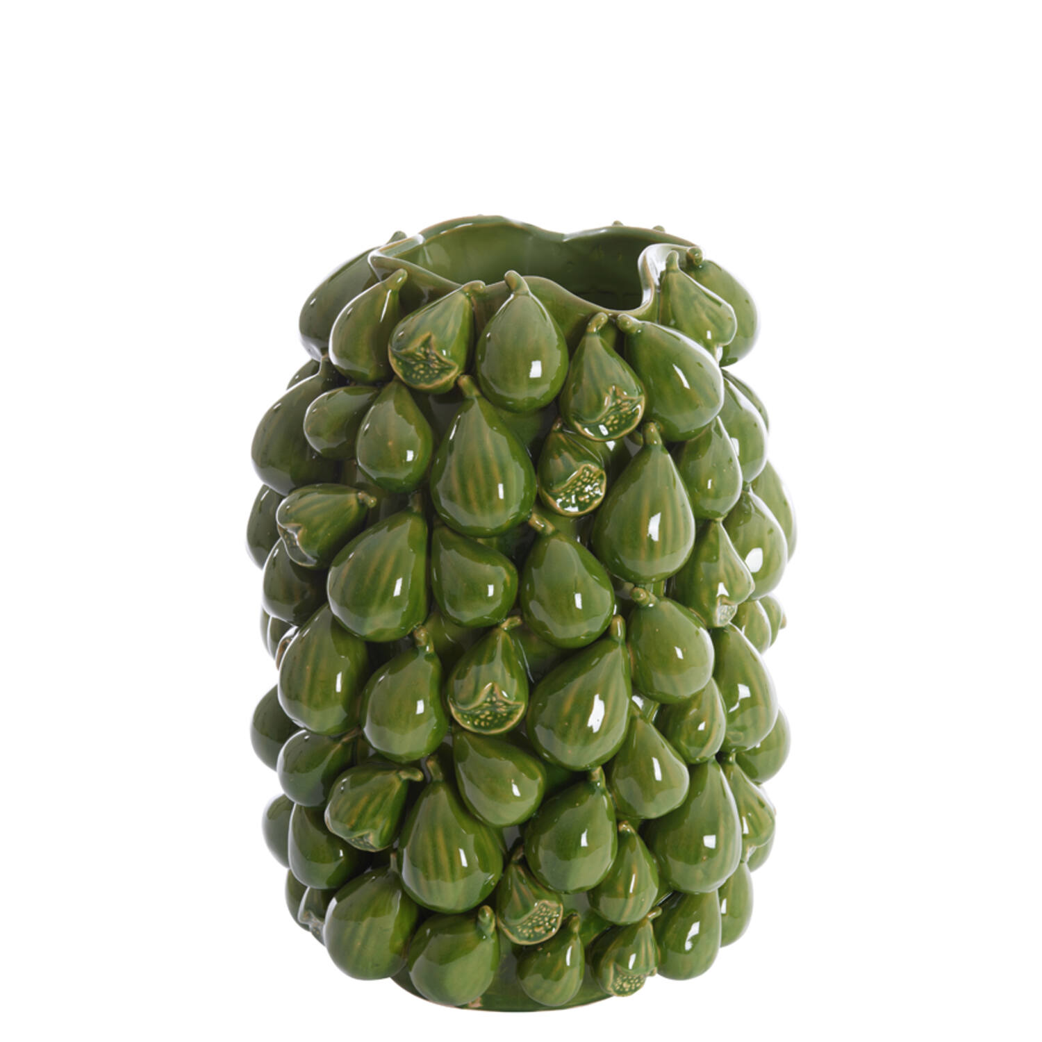 Vase deco 35x33x47 cm NATALIA ceramics dark green