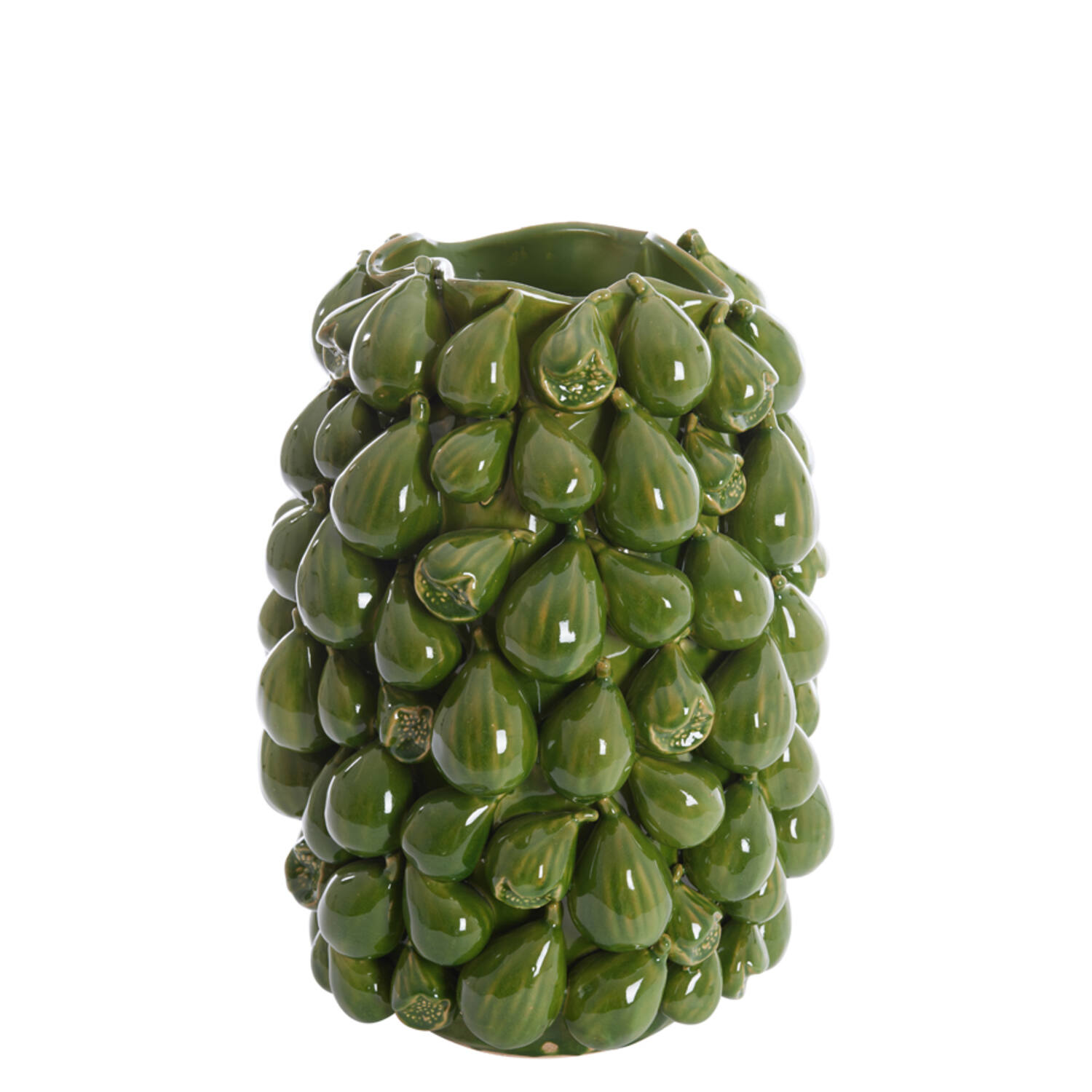 Vase deco 35x33x47 cm NATALIA ceramics dark green