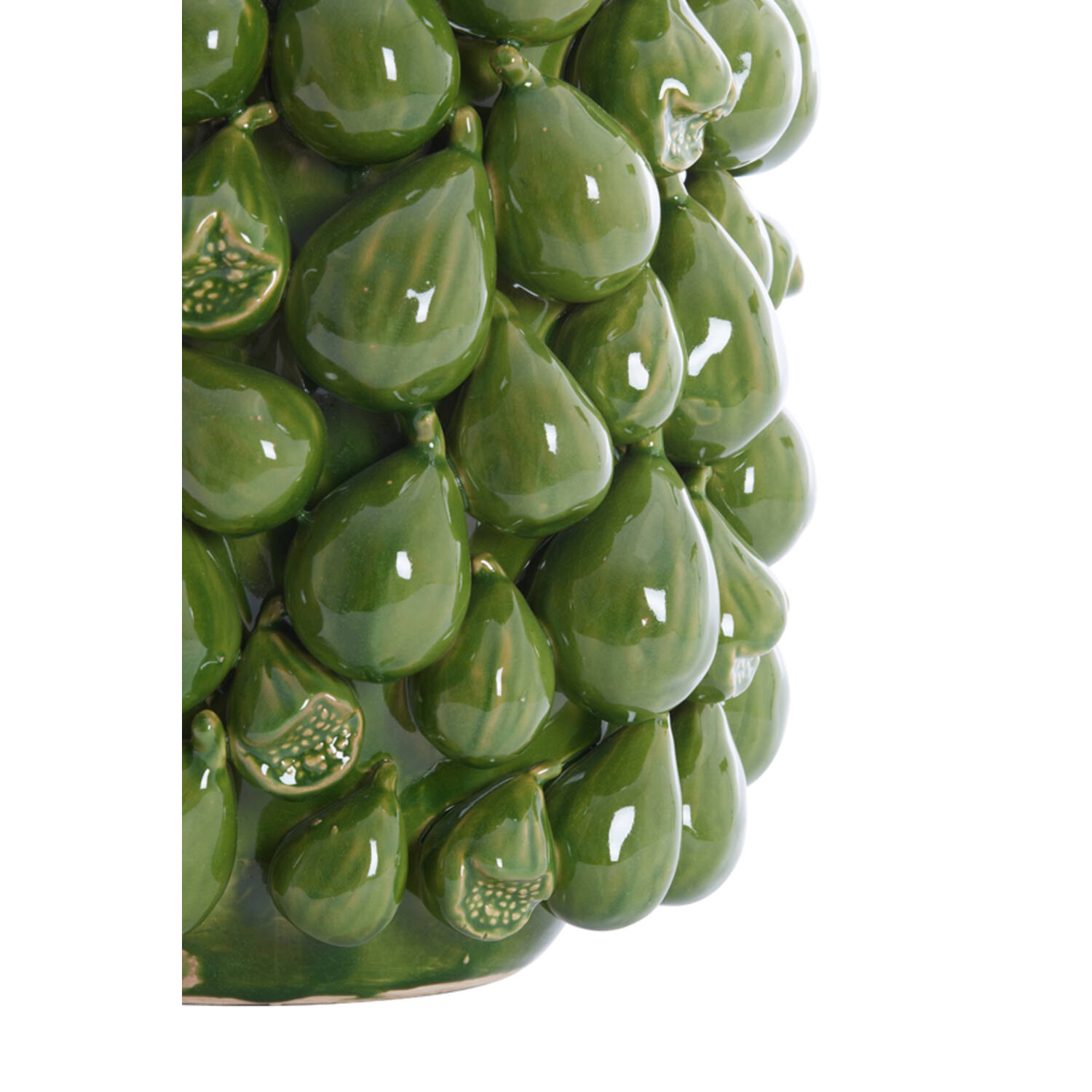 Vase deco 35x33x47 cm NATALIA ceramics dark green