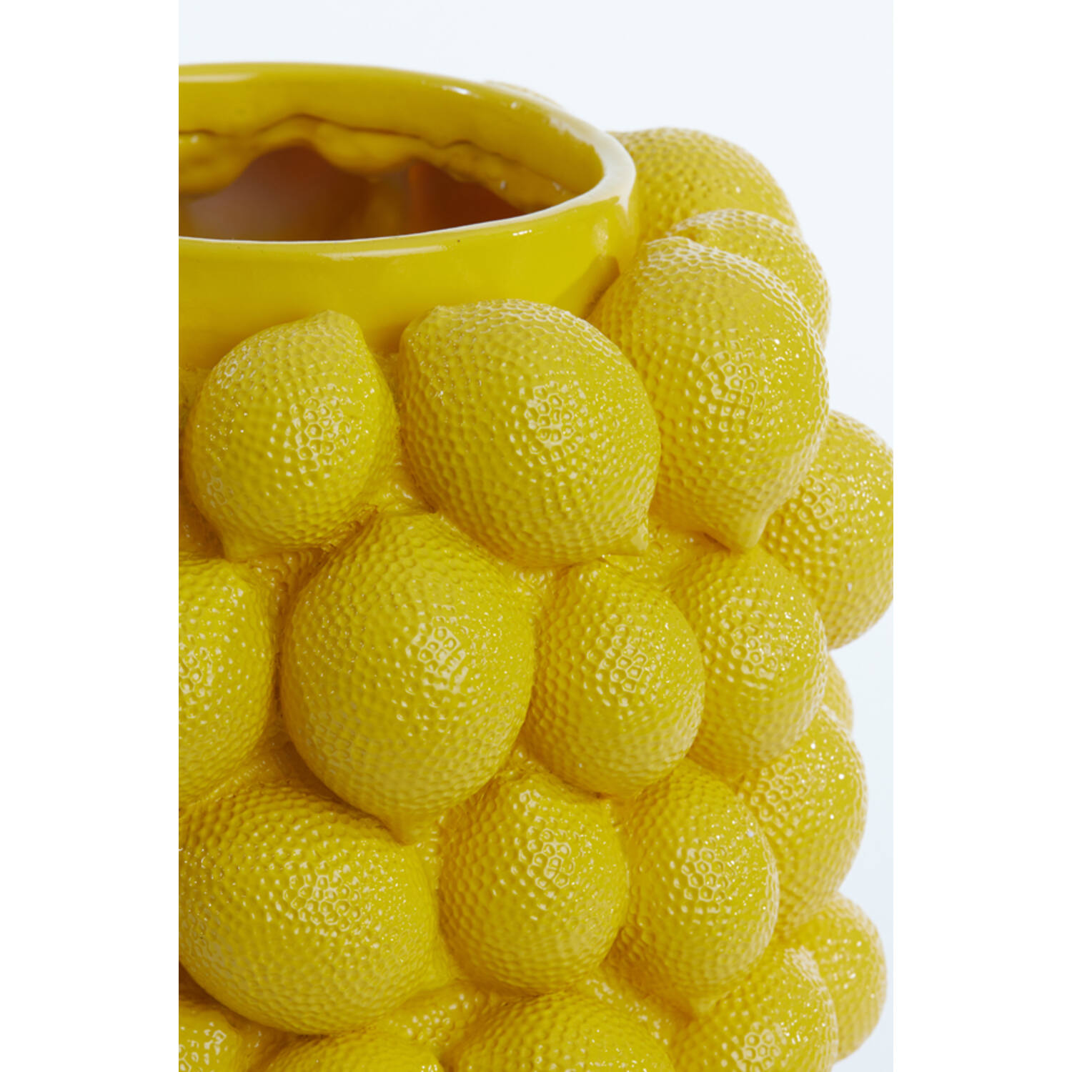 Vaas deco Ø23,5x33 cm LEMON geel