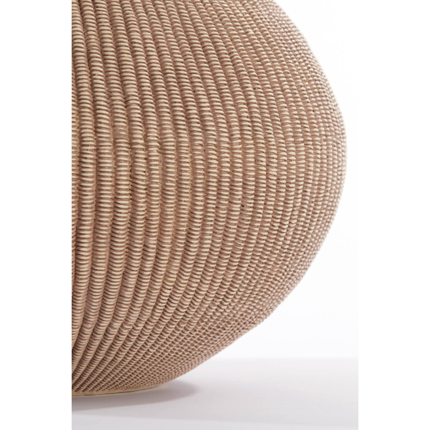 Vaas deco Ø35x26,5 cm VALERIE licht bruin