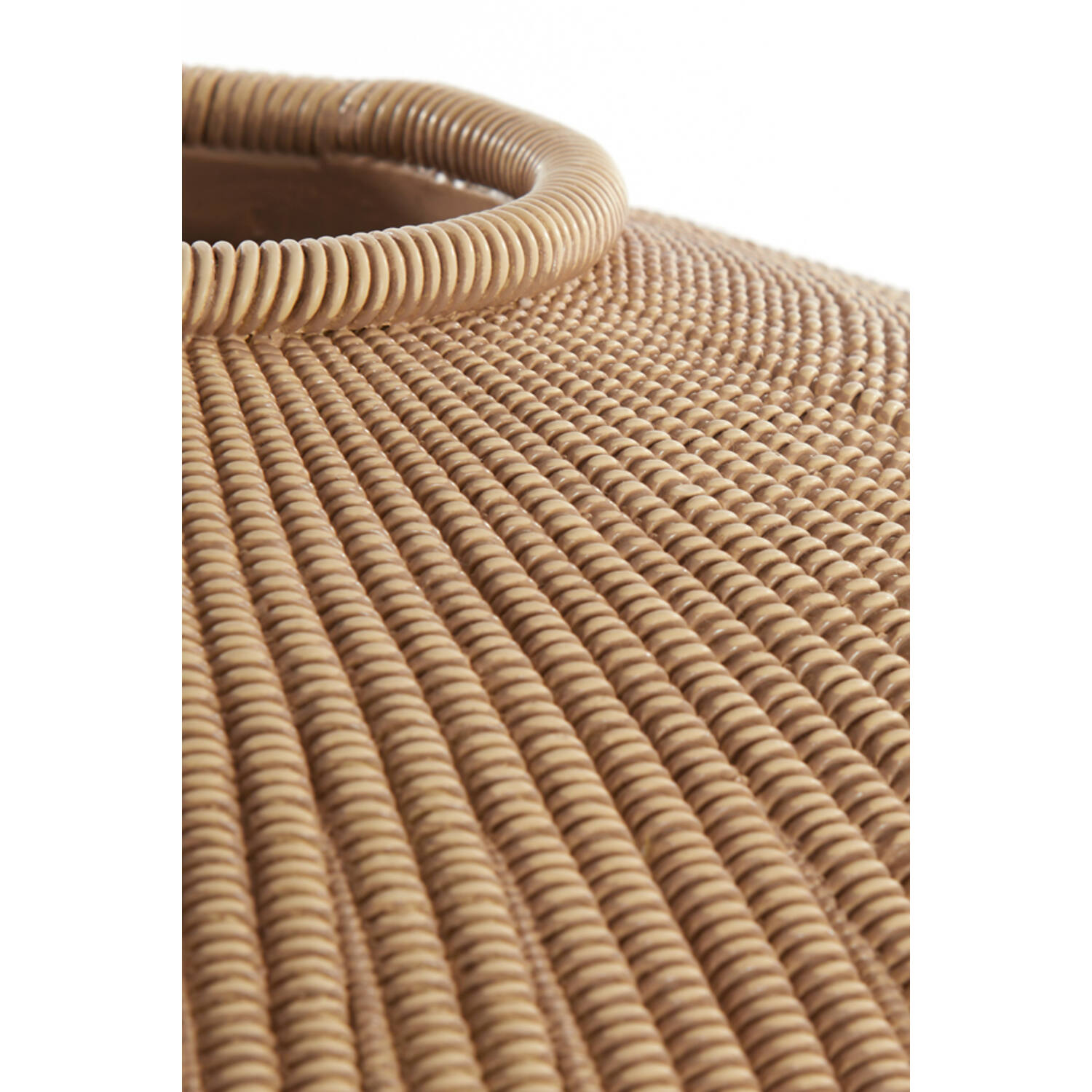 Vaas deco Ø35x26,5 cm VALERIE licht bruin