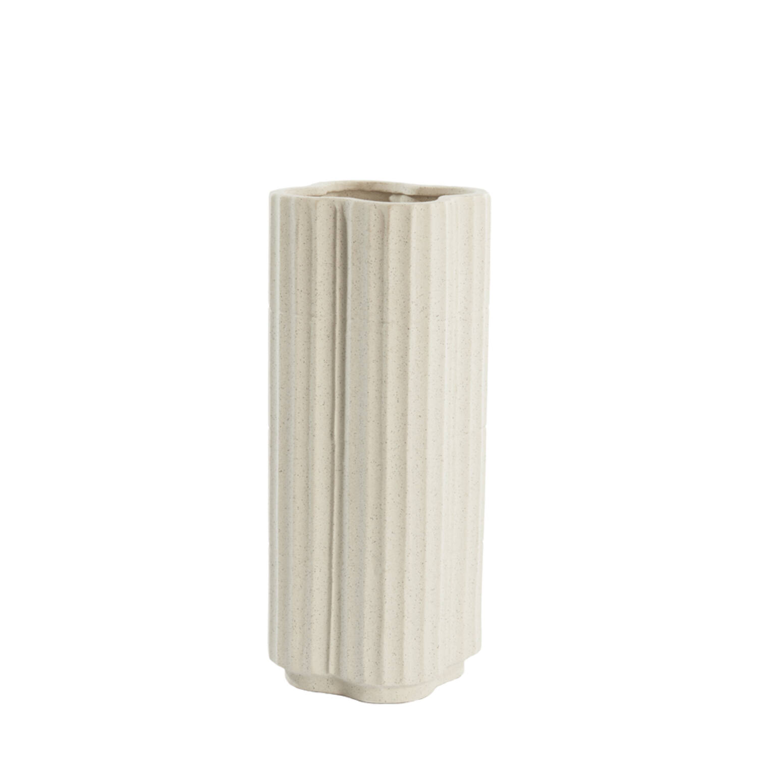 Vaas Ø20x45,5 cm CASTOR keramiek ecru