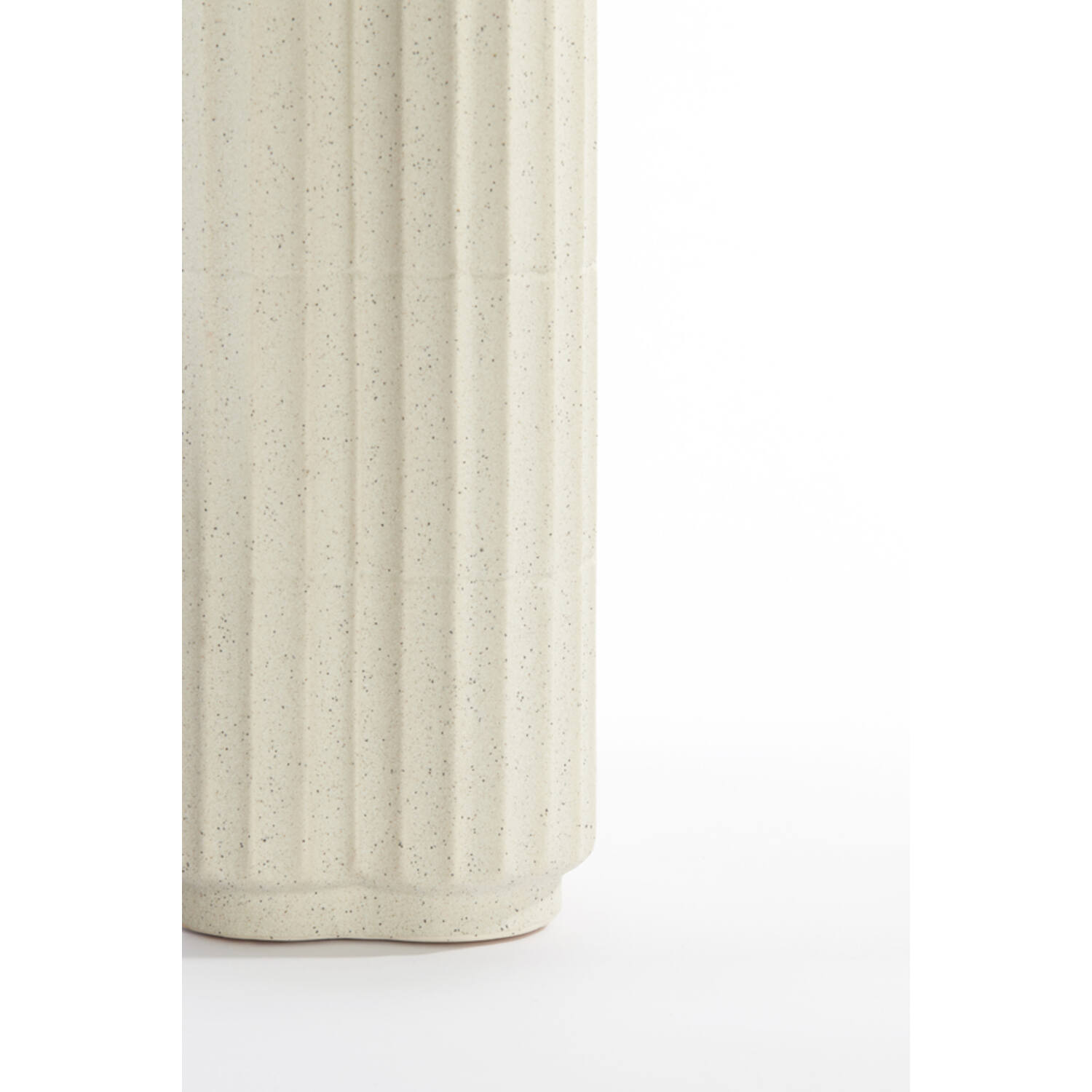 Vase Ø15x35,5 cm CASTOR ceramics ecru