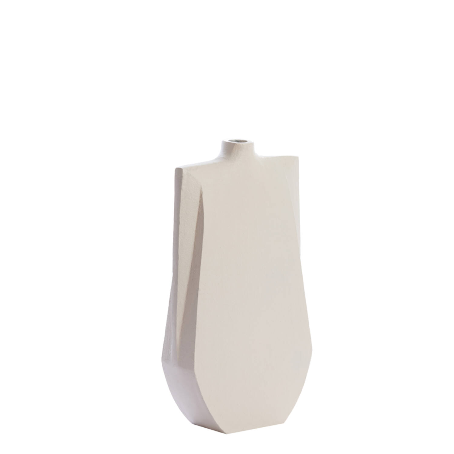 Vaas deco 21x7,5x41 cm MAKAHA crème