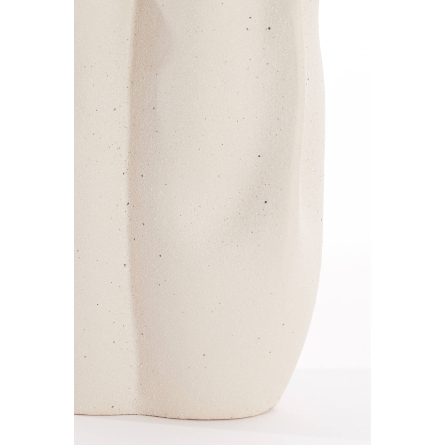 Vaas deco 28x27,5x36,5 cm SANGULI keramiek crème