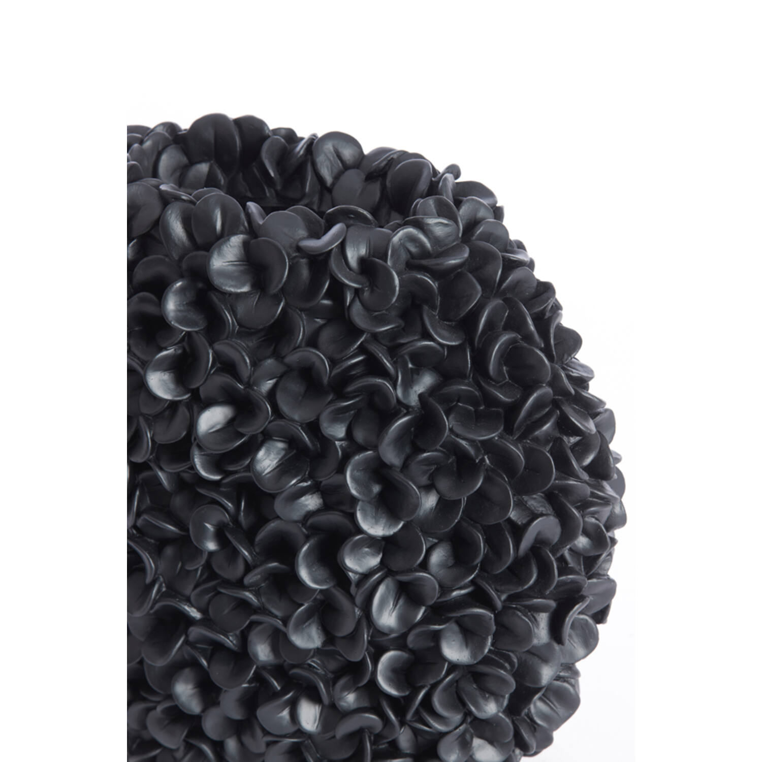 Vaas deco 52x23x46,5 cm PHYLIA mat zwart