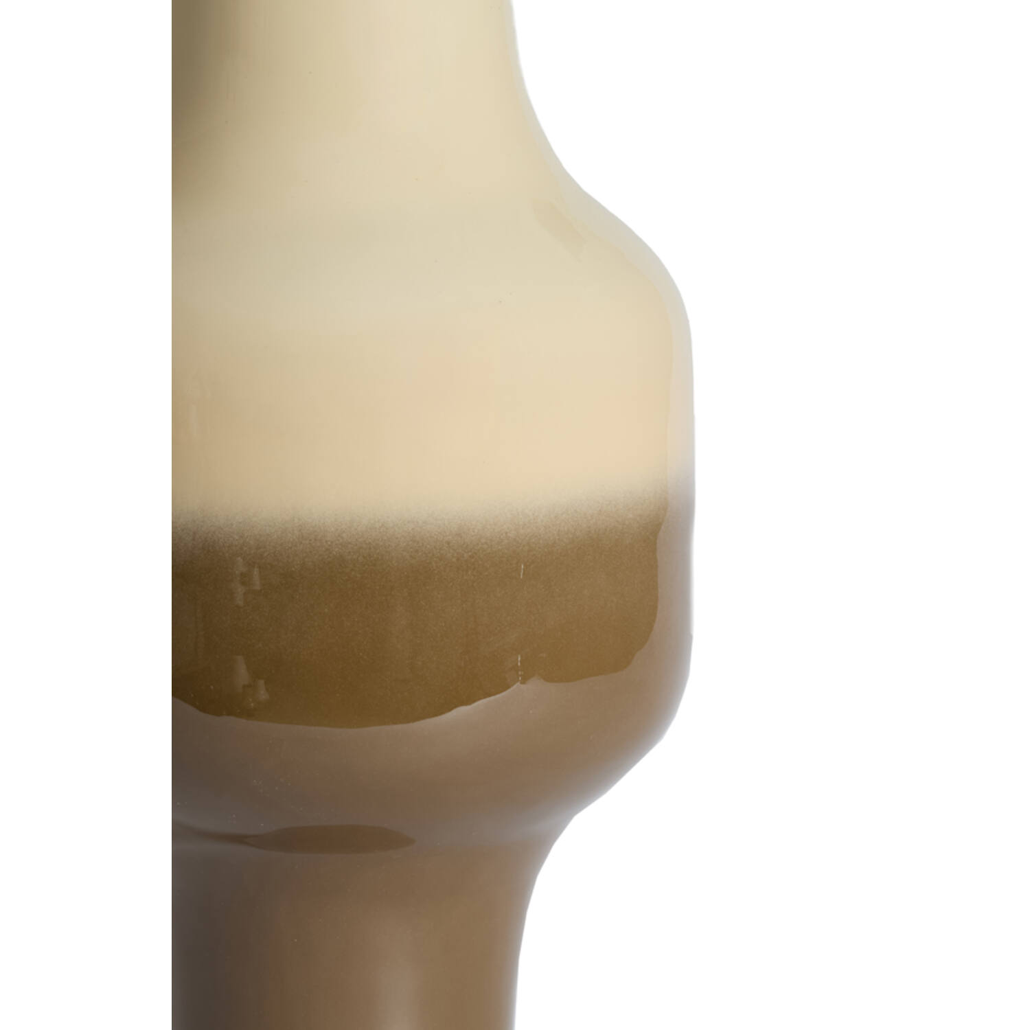Vase deco Ø22,5x41,5 cm SINDO taupe+dark brown