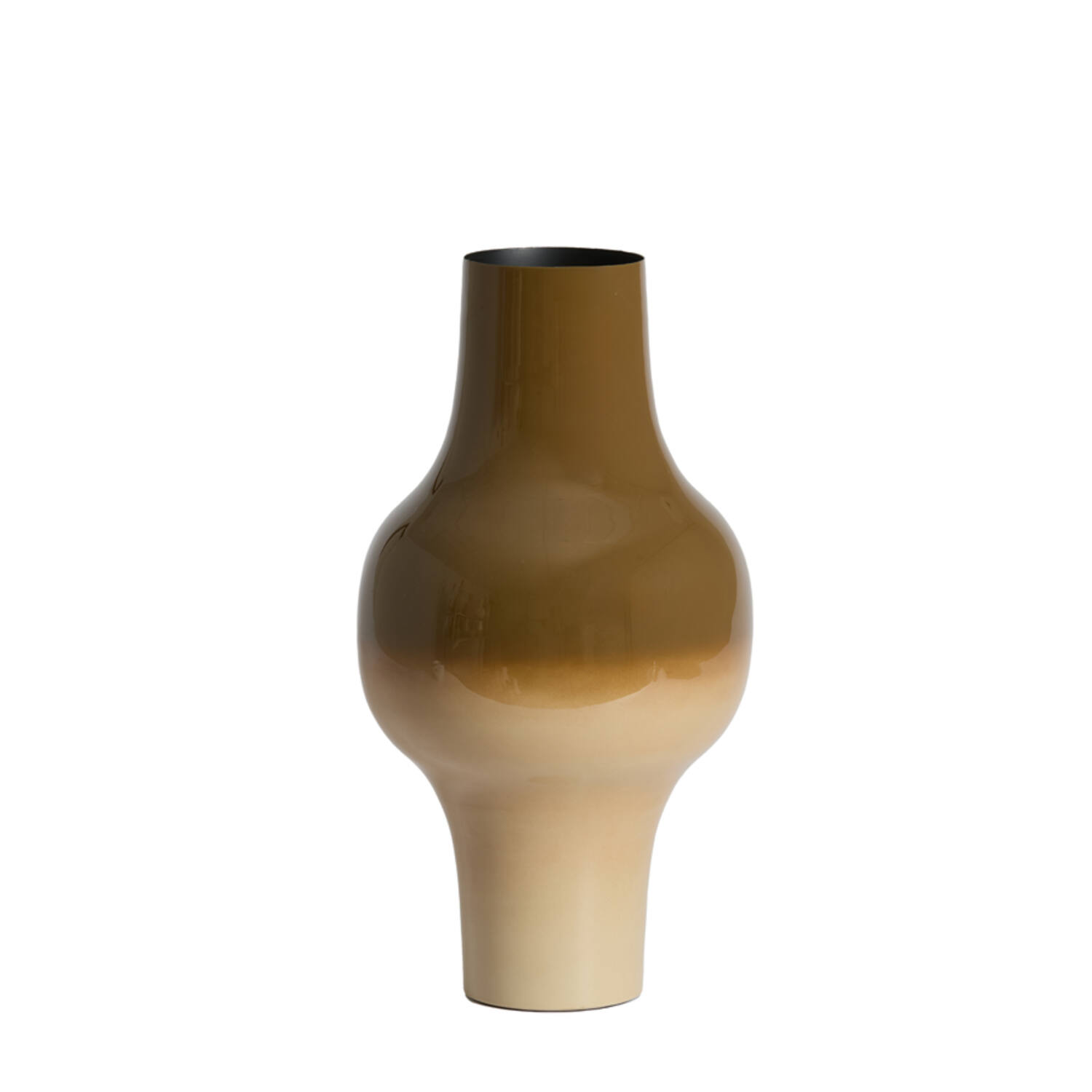 Vase deco Ø22,5x41,5 cm SINDO dark brown+sand