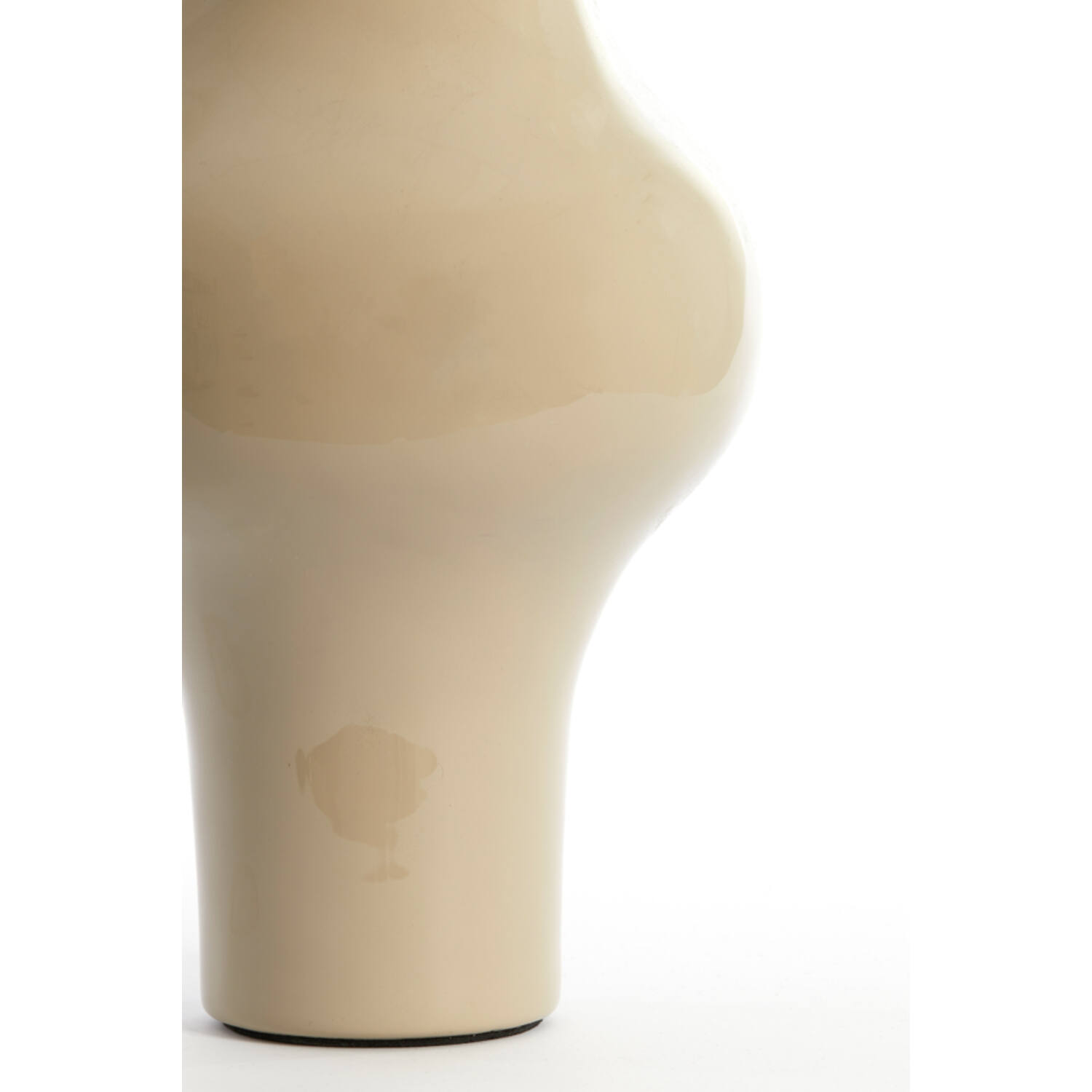 Vaas deco Ø22x40 cm SINDO glanzend taupe