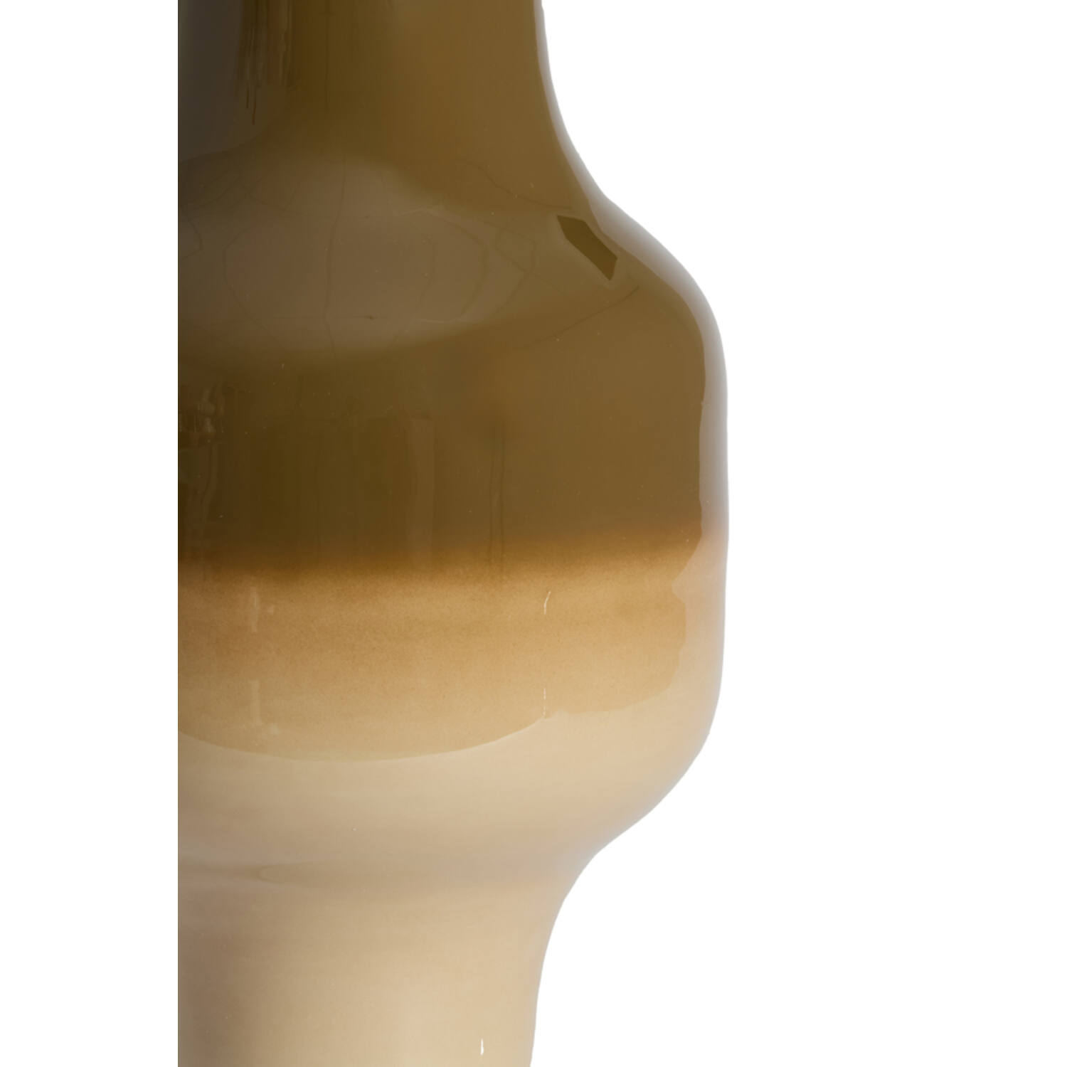 Vase deco Ø27,5x50 cm SINDO dark brown+sand