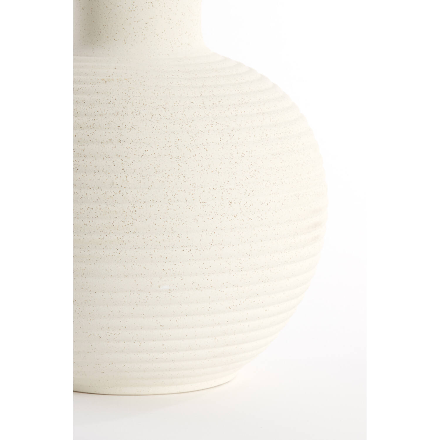 Vase deco Ø34x52 cm ULLOA ceramics matt cream
