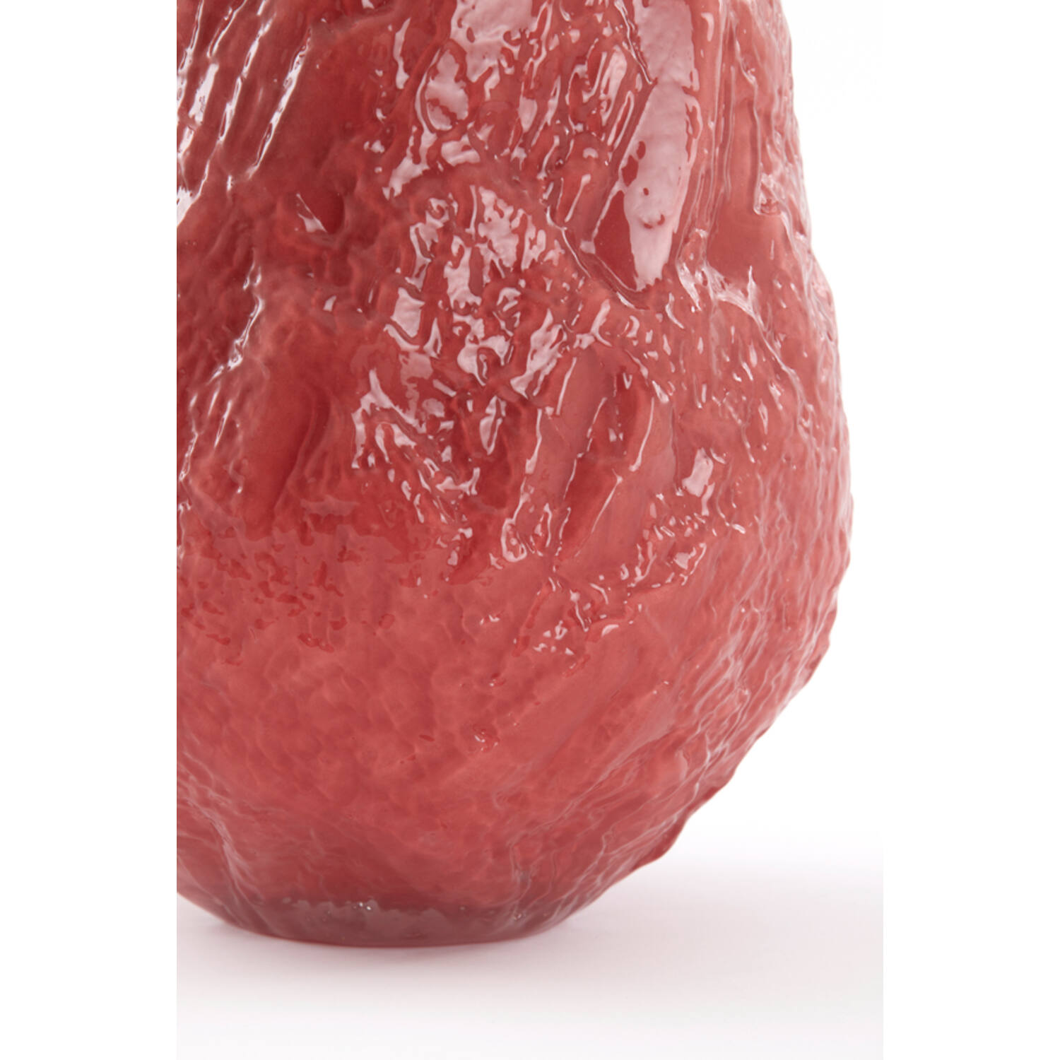 Vase Ø21,5x30 cm TOLMIN glass coral