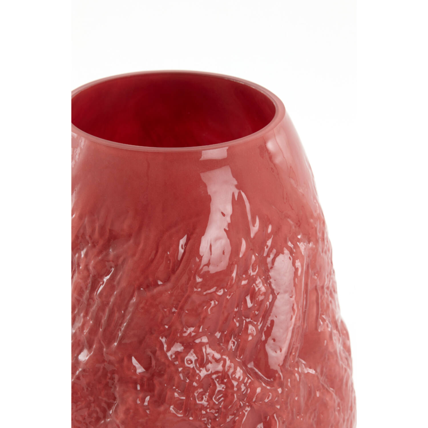Vase Ø21,5x30 cm TOLMIN glass coral