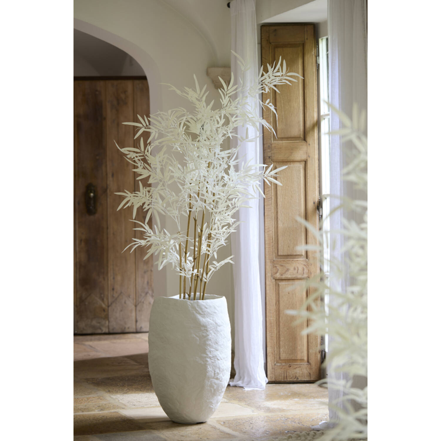 Vaas deco Ø39x58 cm TINGRI crème