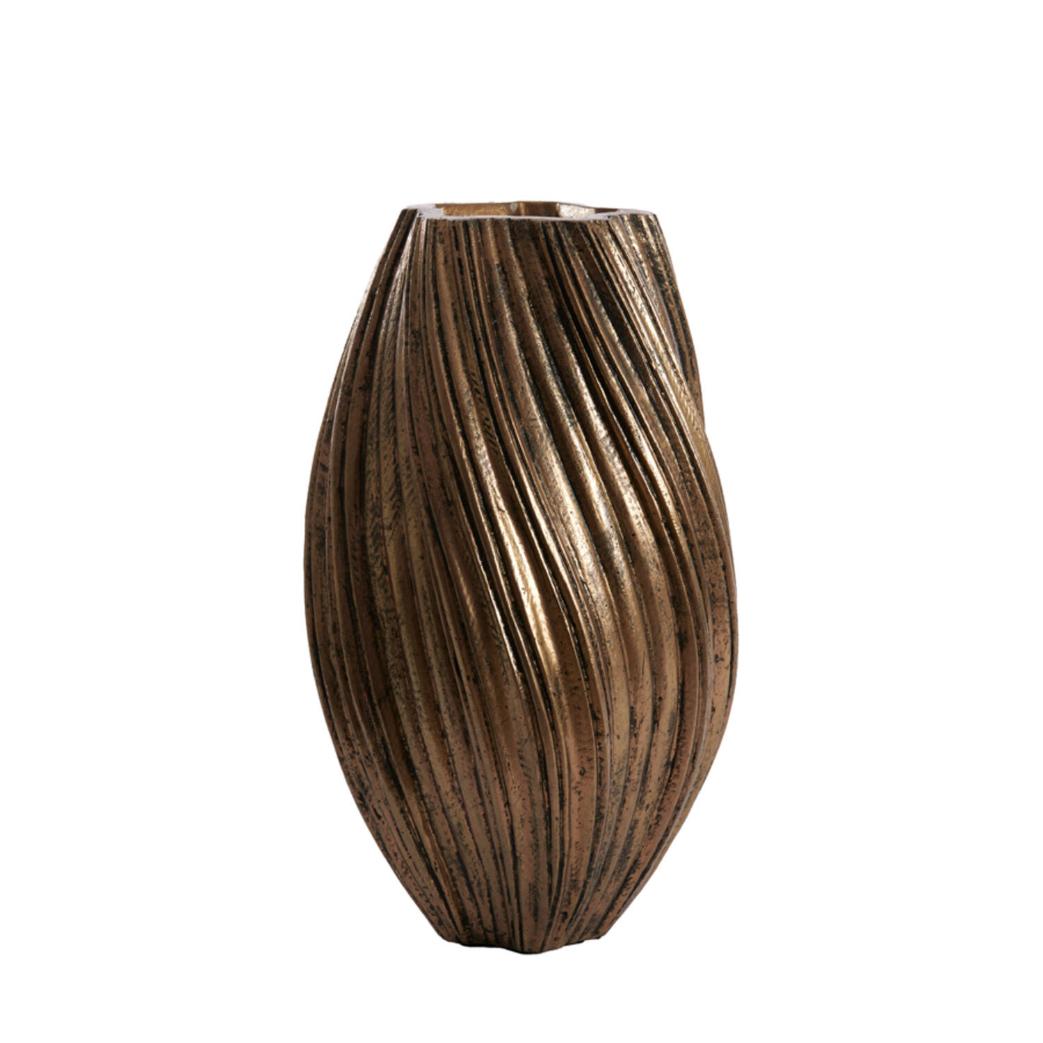 Vaas deco Ø30x52 cm YATUNG antiek brons