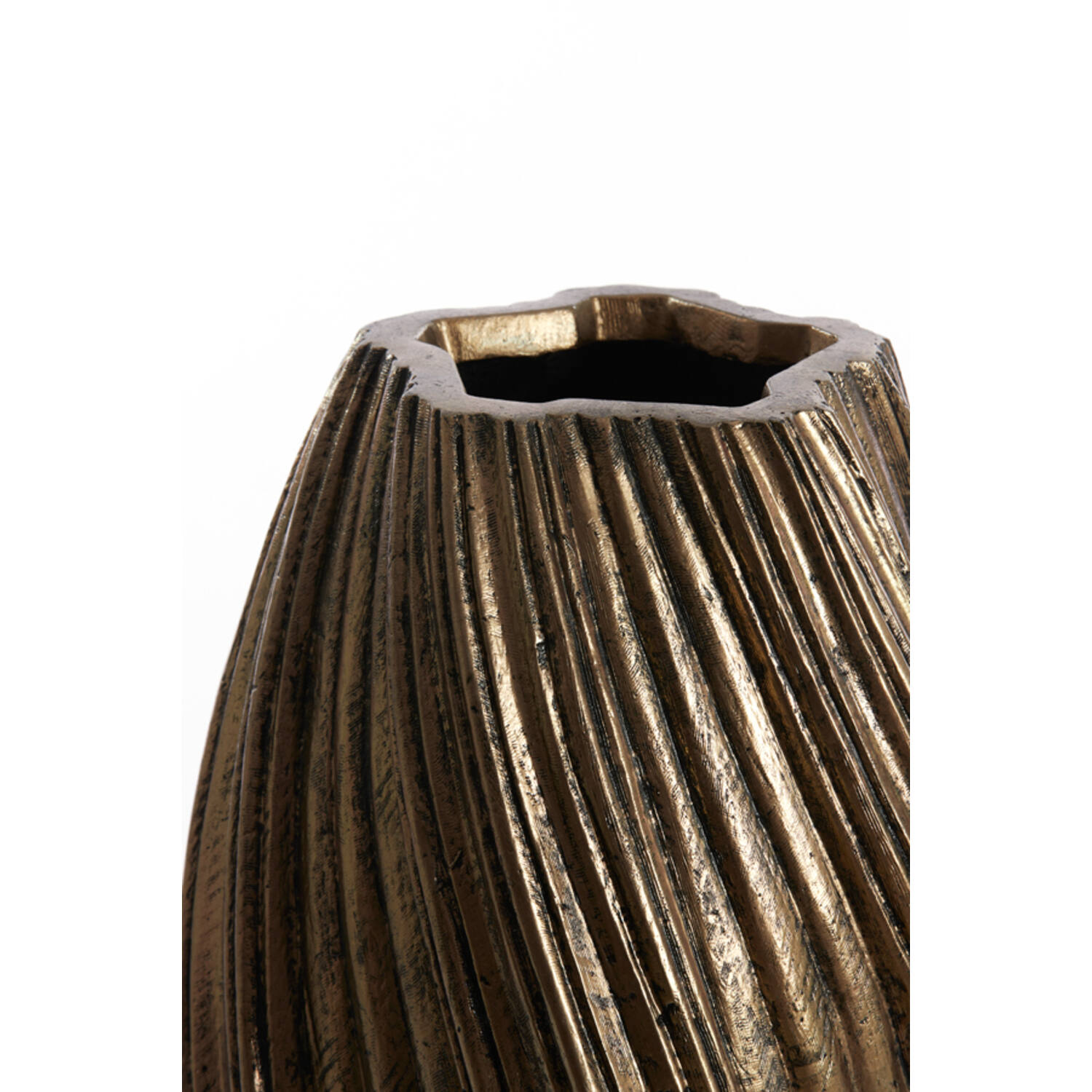 Vaas deco Ø30x52 cm YATUNG antiek brons