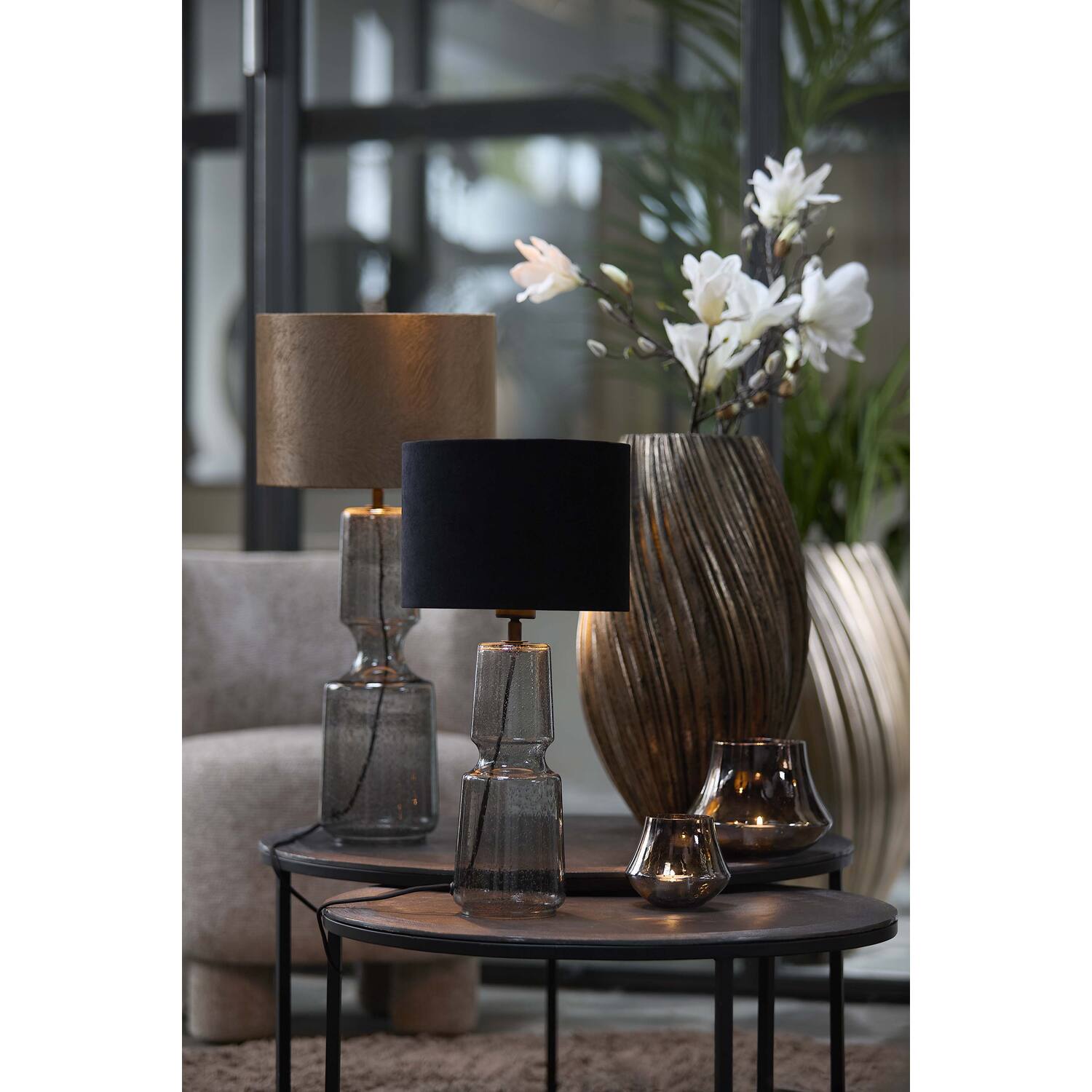 Vaas deco Ø30x52 cm YATUNG antiek brons