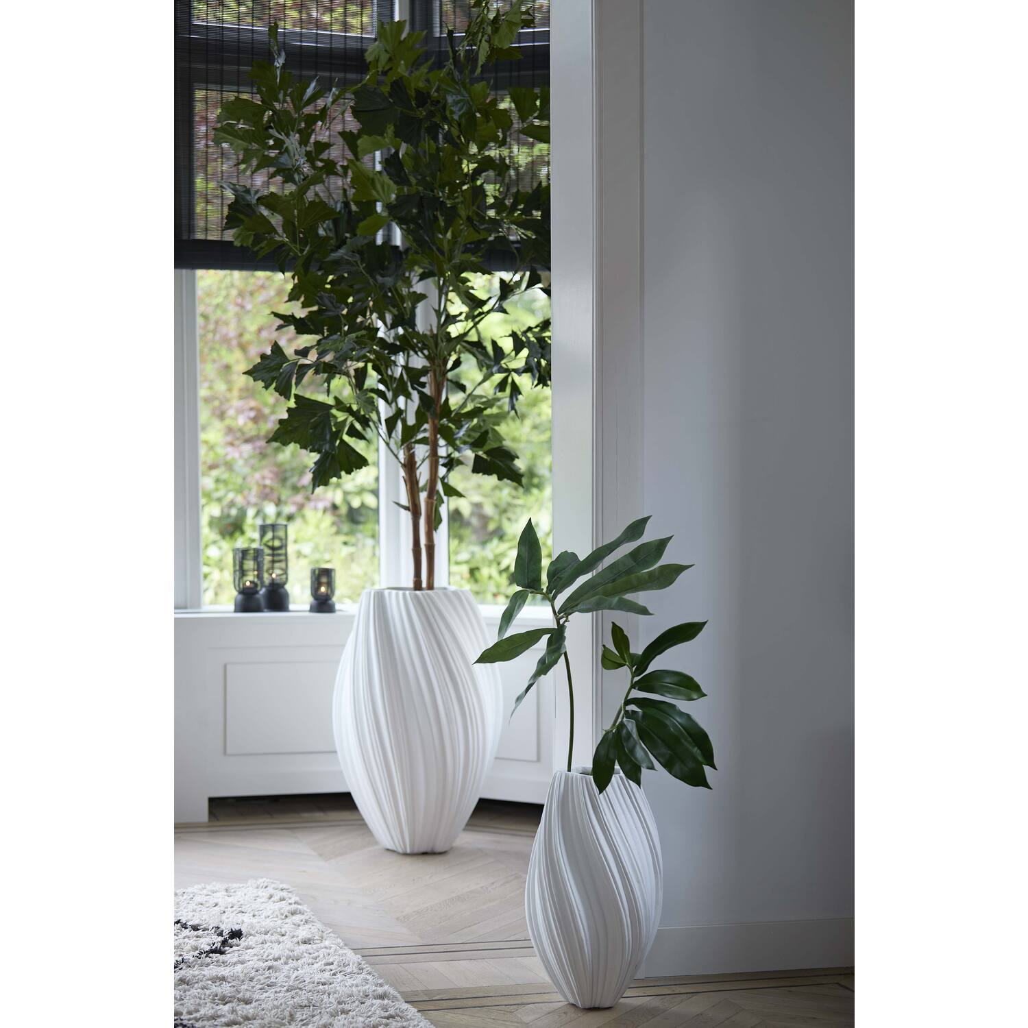 Vaas deco Ø30x52 cm YATUNG crème