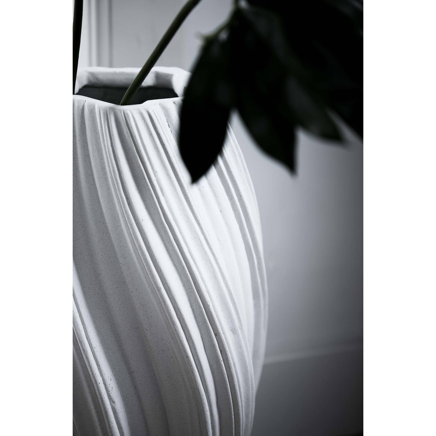 Vaas deco Ø30x52 cm YATUNG crème