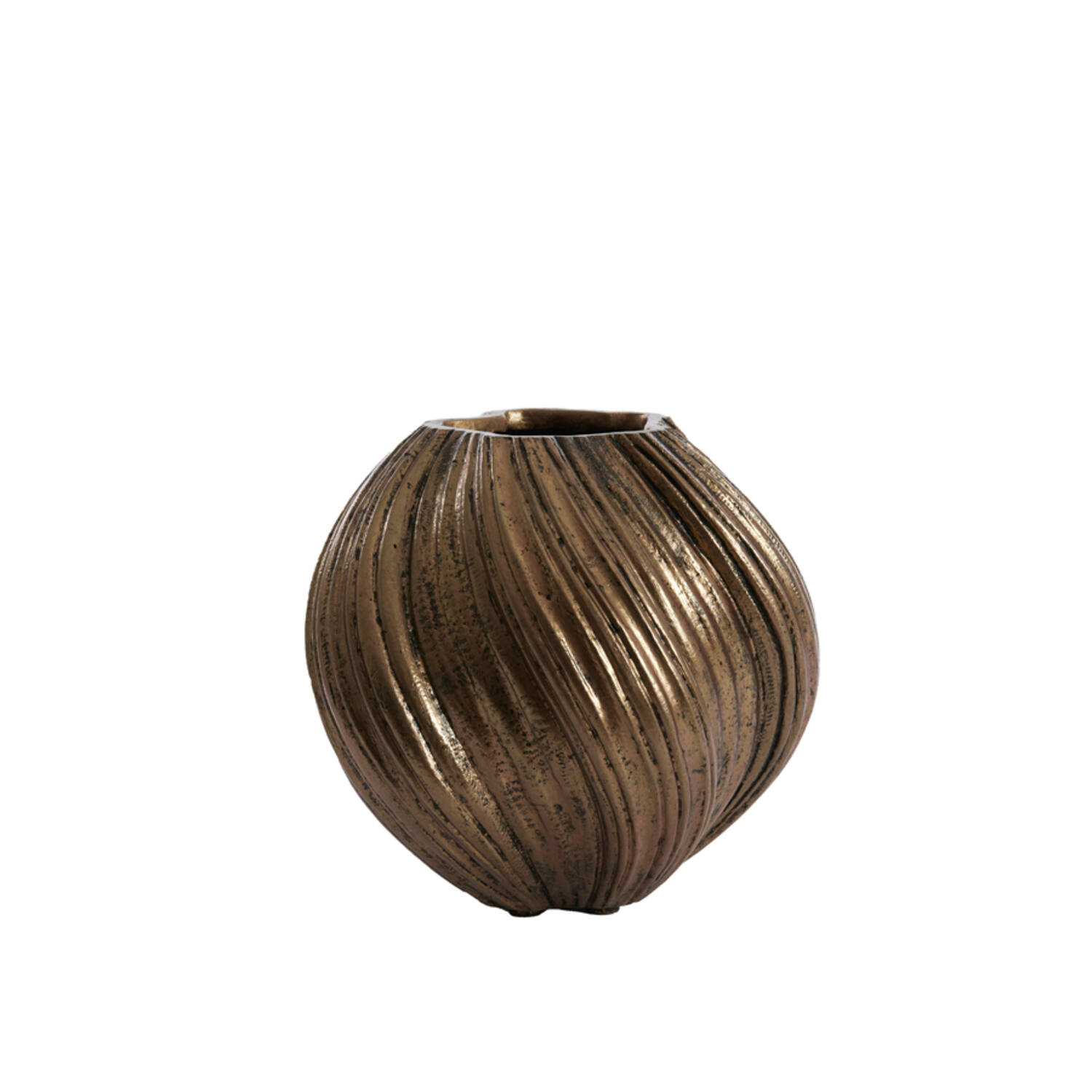 Vaas deco Ø34x32 cm YATUNG antiek brons