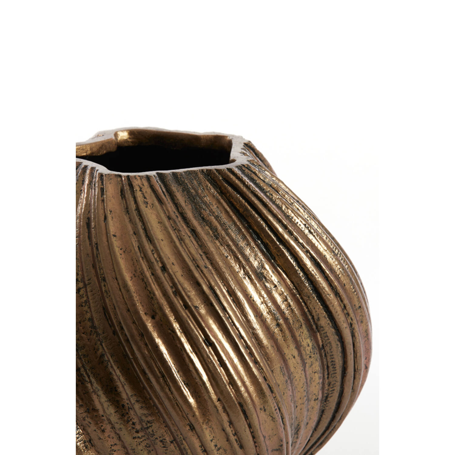 Vaas deco Ø34x32 cm YATUNG antiek brons