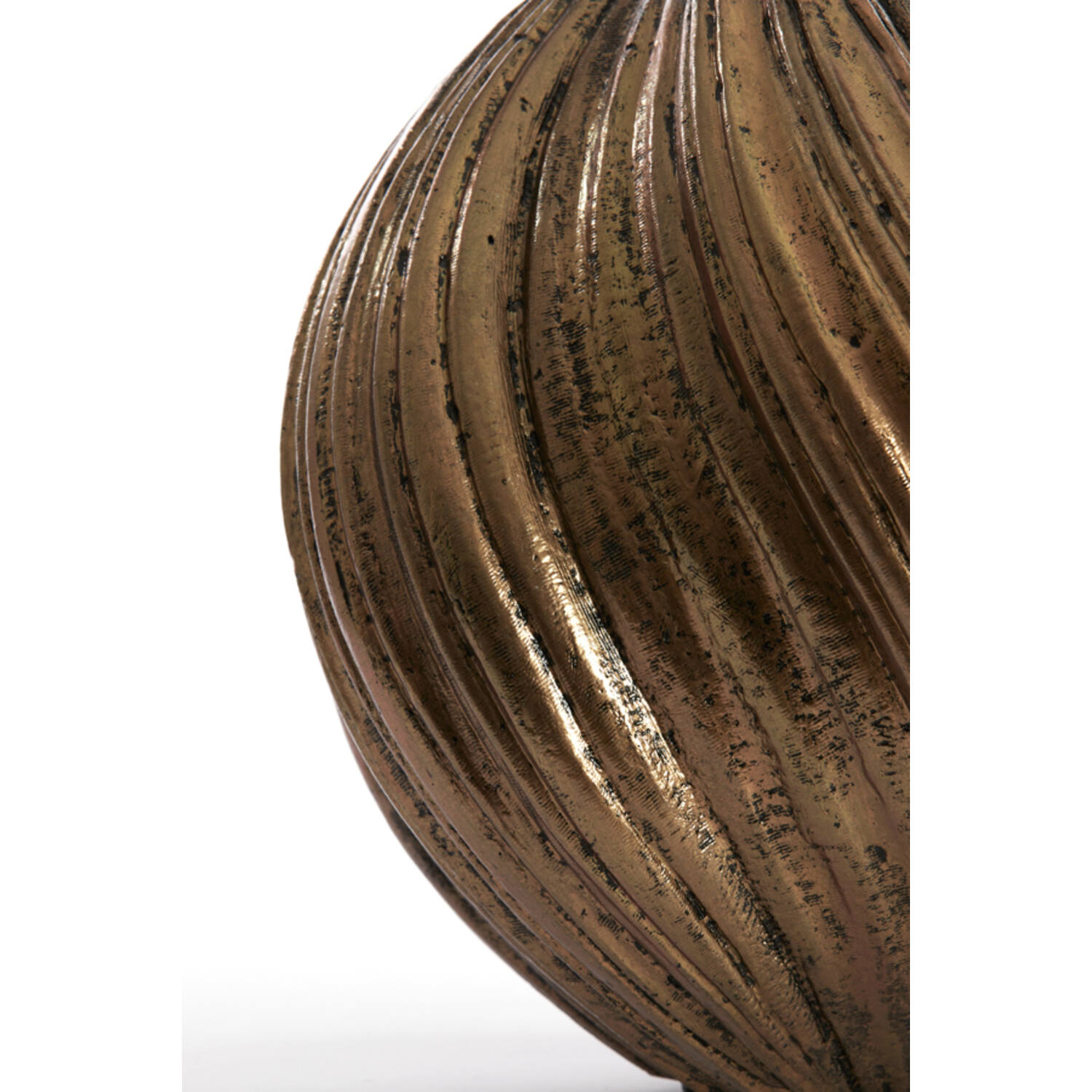 Vaas deco Ø34x32 cm YATUNG antiek brons