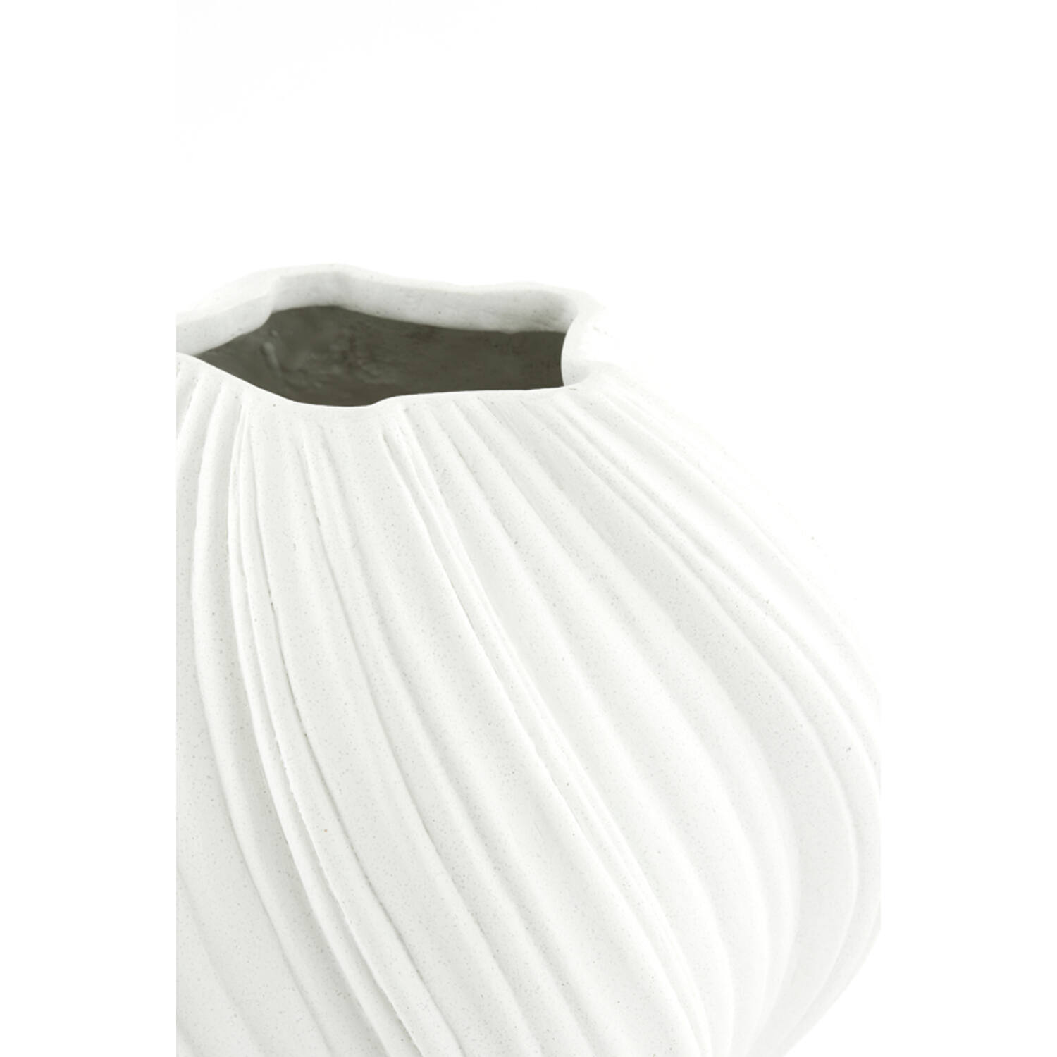 Vaas deco Ø34x32 cm YATUNG crème
