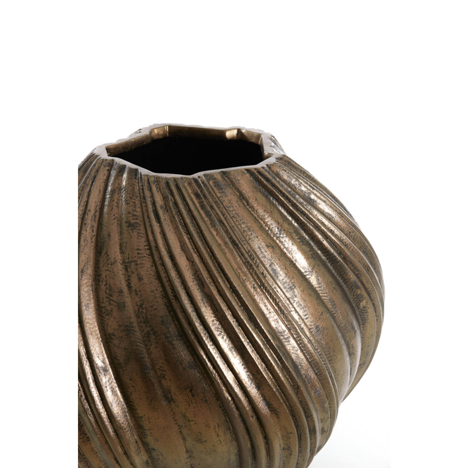 Vaas deco Ø65x60 cm YATUNG antiek brons