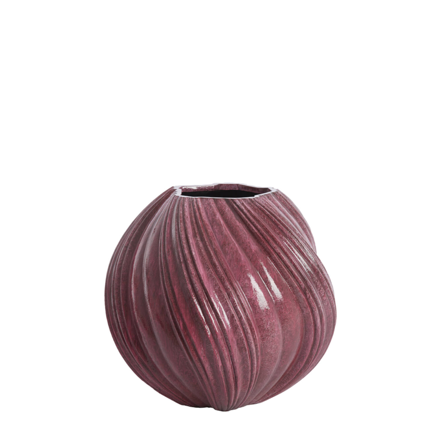 Pot deco Ø65x60 cm YATUNG shiny eggplant