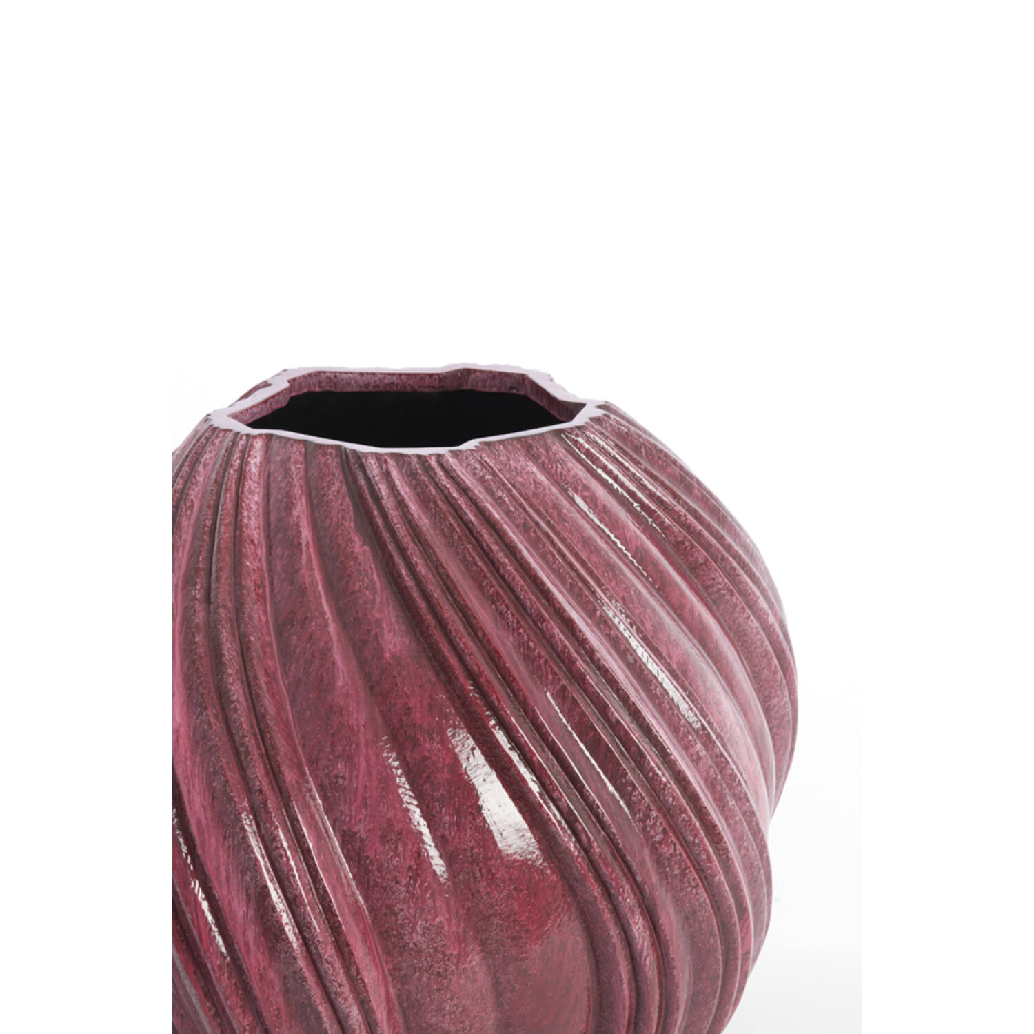 Pot deco Ø65x60 cm YATUNG shiny eggplant