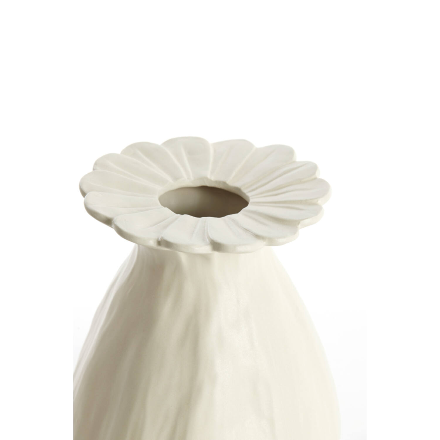 Vaas deco Ø19,5x25 cm REWA keramiek crème