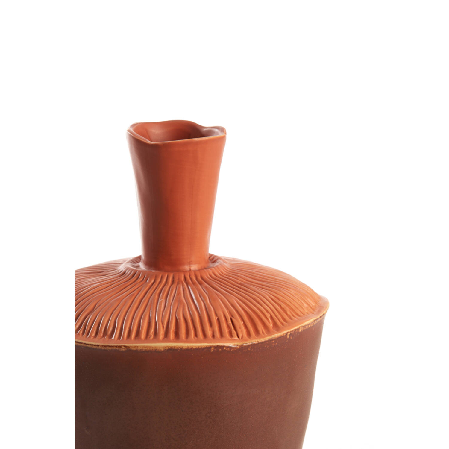 Vase deco Ø20x29 cm NEIRA ceramics brown-orange