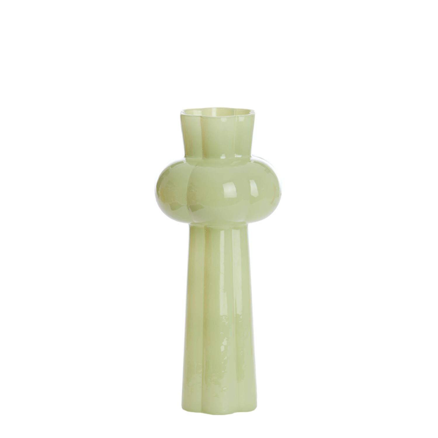 Vase Ø16x35,5 cm KORTESU glass mint green