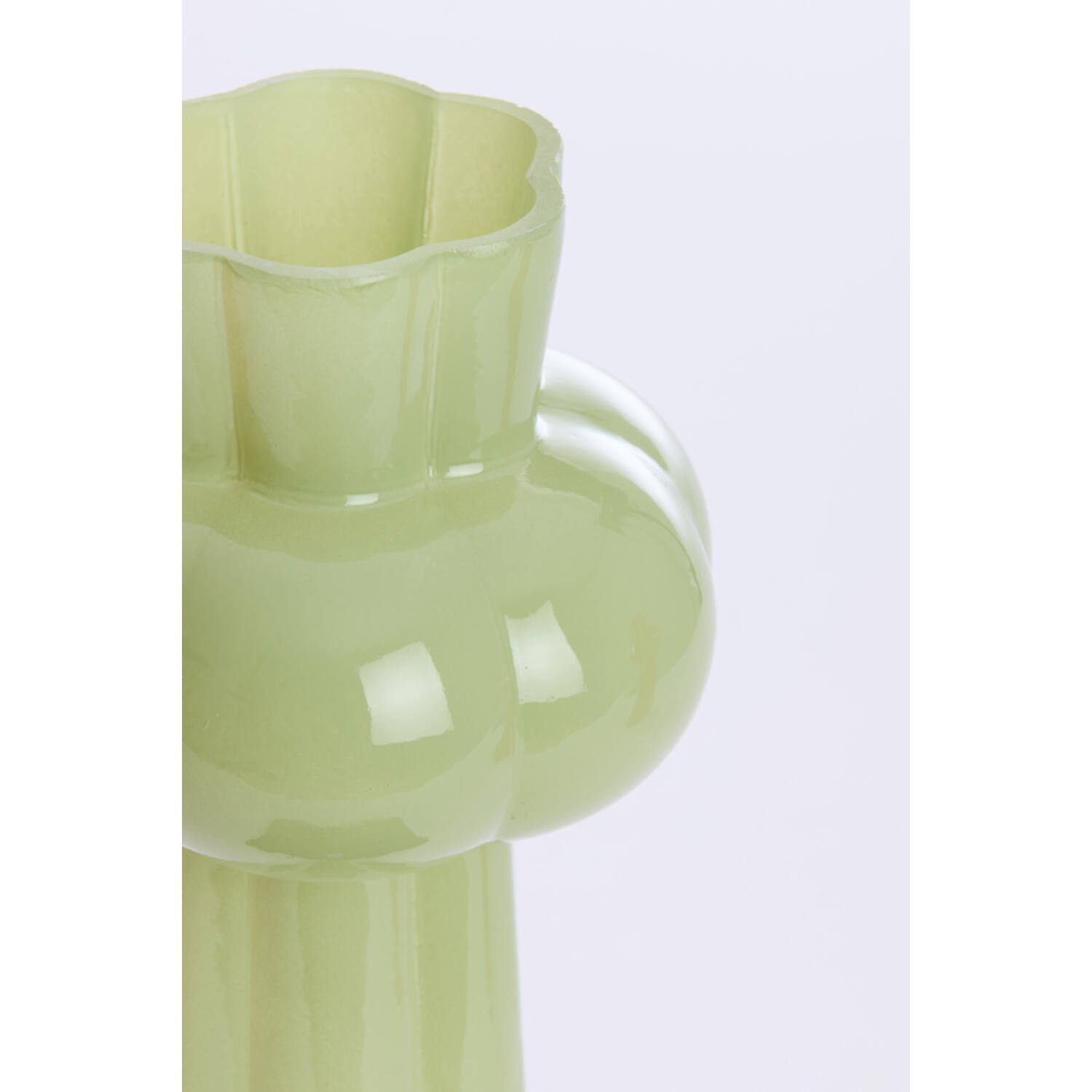 Vase Ø16x35,5 cm KORTESU glass mint green