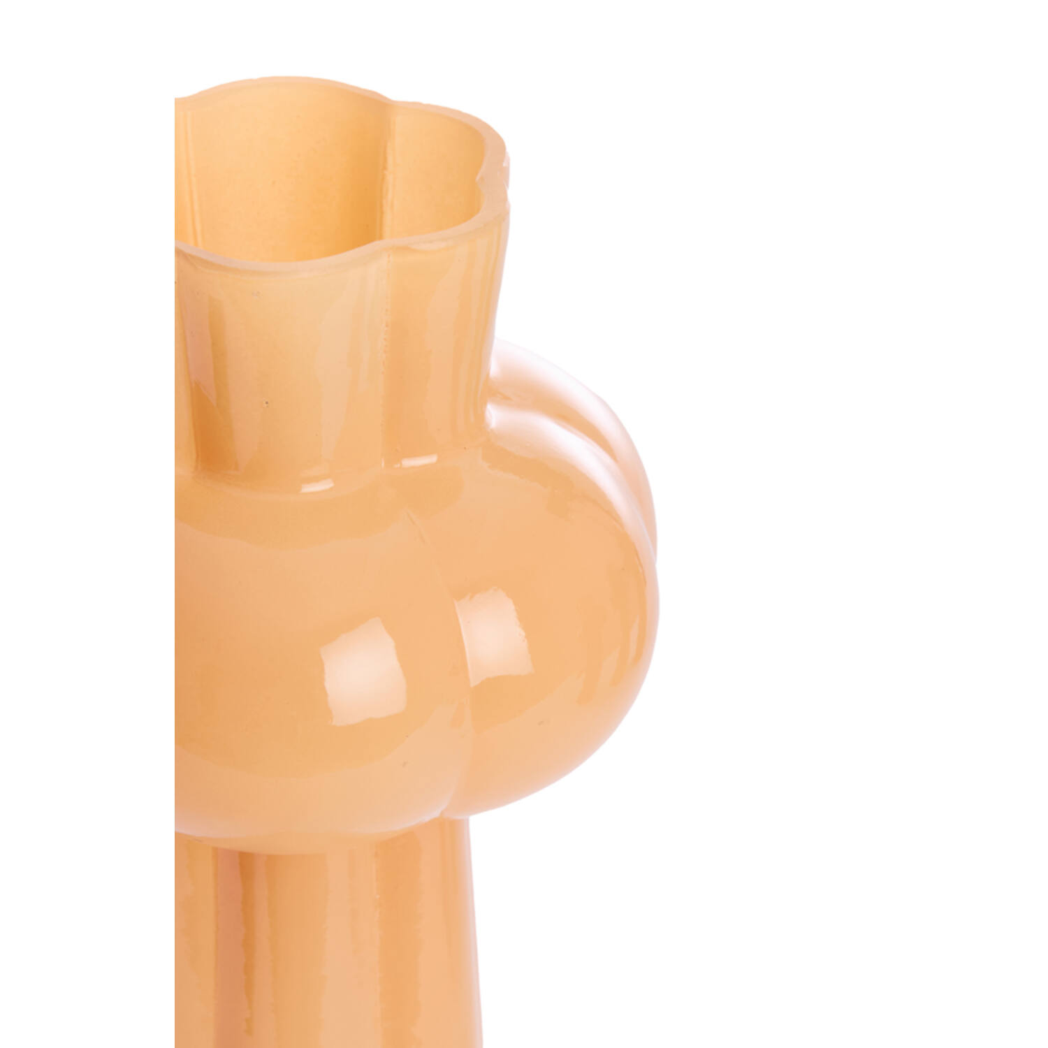 Vaas Ø16x35,5 cm KORTESU glas perzik