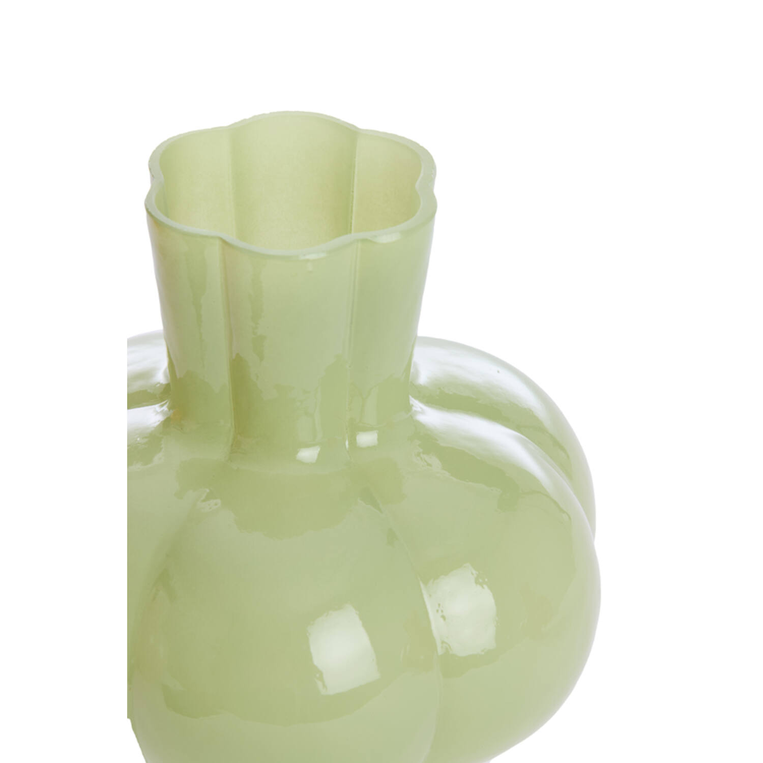 Vase Ø22,5x24 cm KORTOSI glass mint green