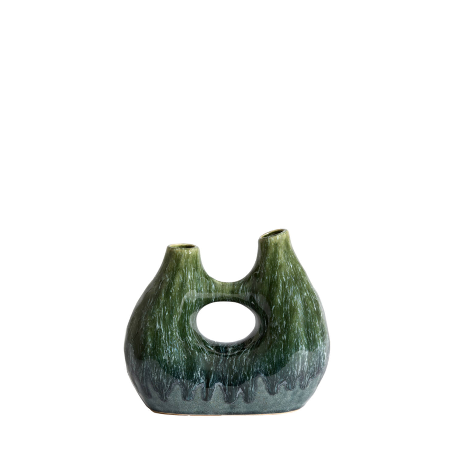 Vase deco 24,5x11x21,5 cm KATHA ceramics petrol