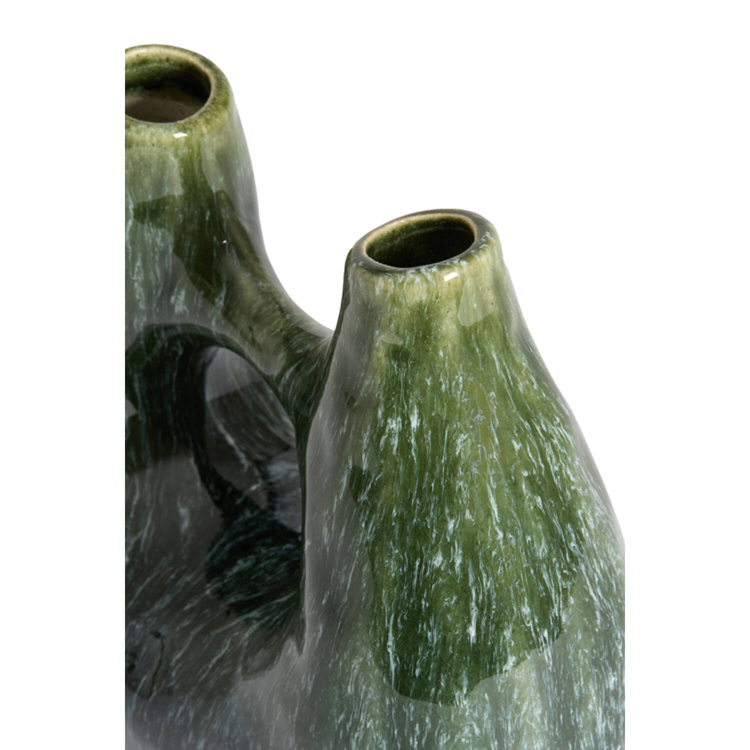 Vase deco 24,5x11x21,5 cm KATHA ceramics petrol