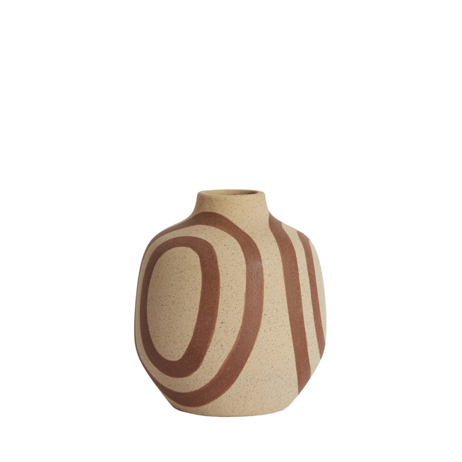 Vase deco Ø16x18,5 cm UMYA ceramics matt sand-terra