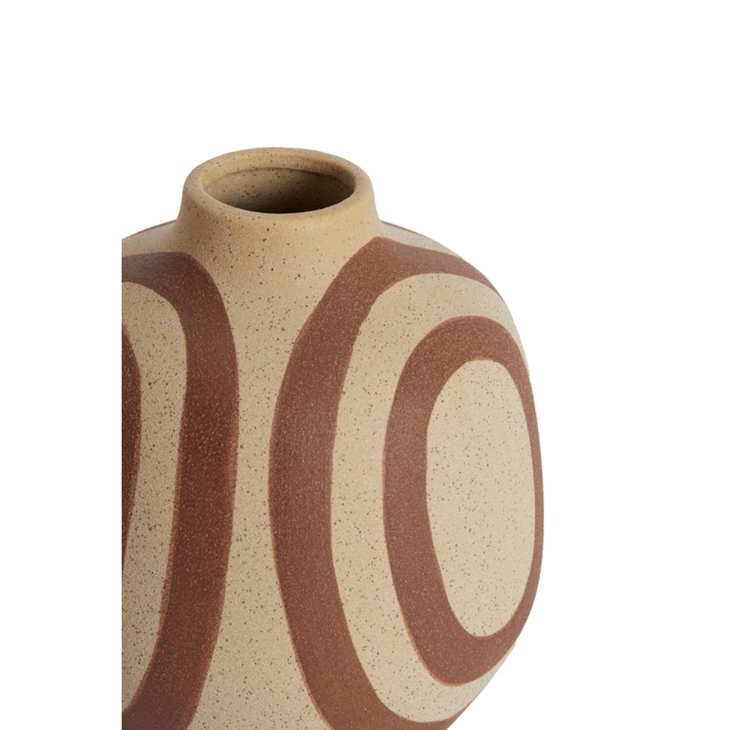 Vase deco Ø16x18,5 cm UMYA ceramics matt sand-terra