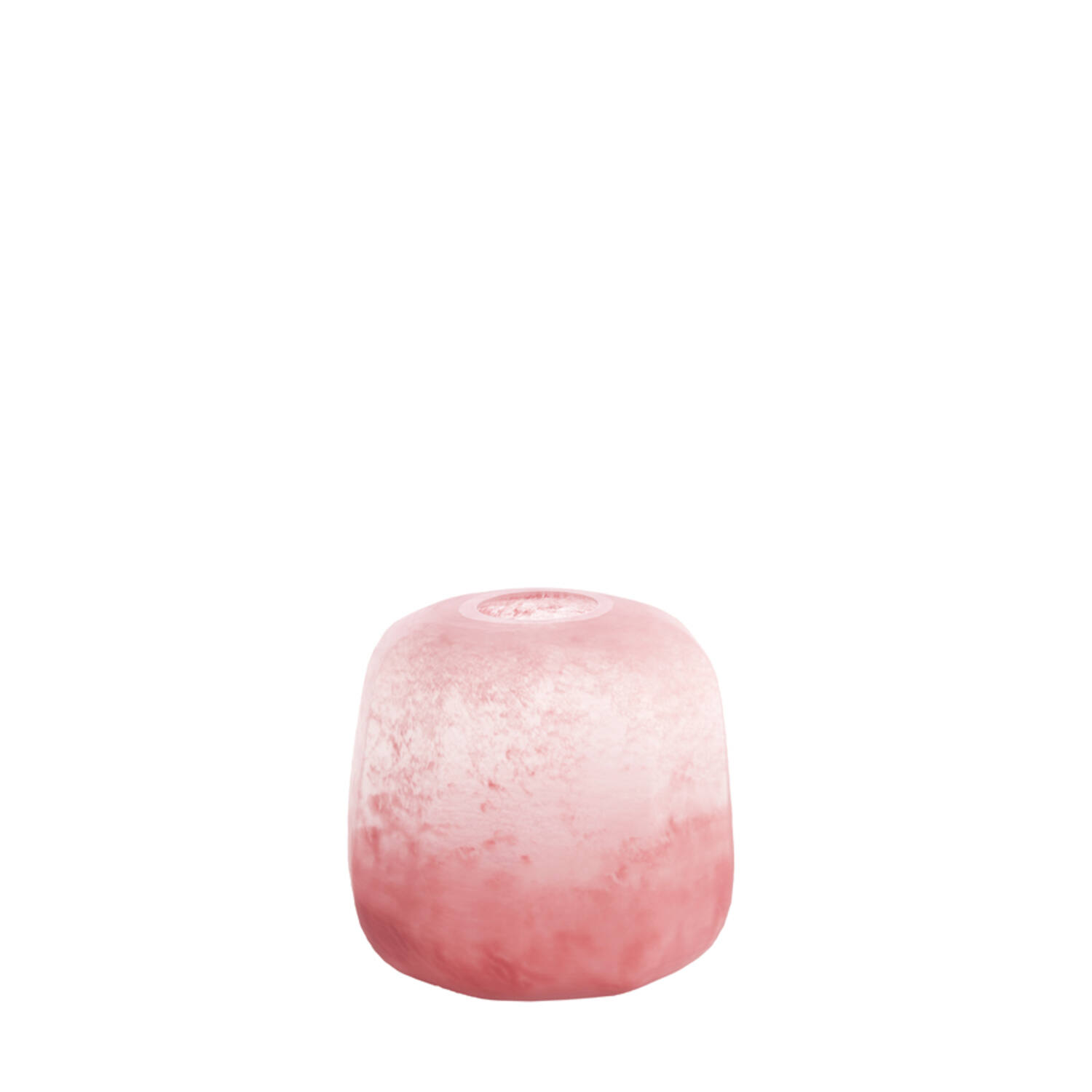 Vaas Ø23x24 cm PACENGO glas koraal-licht roze